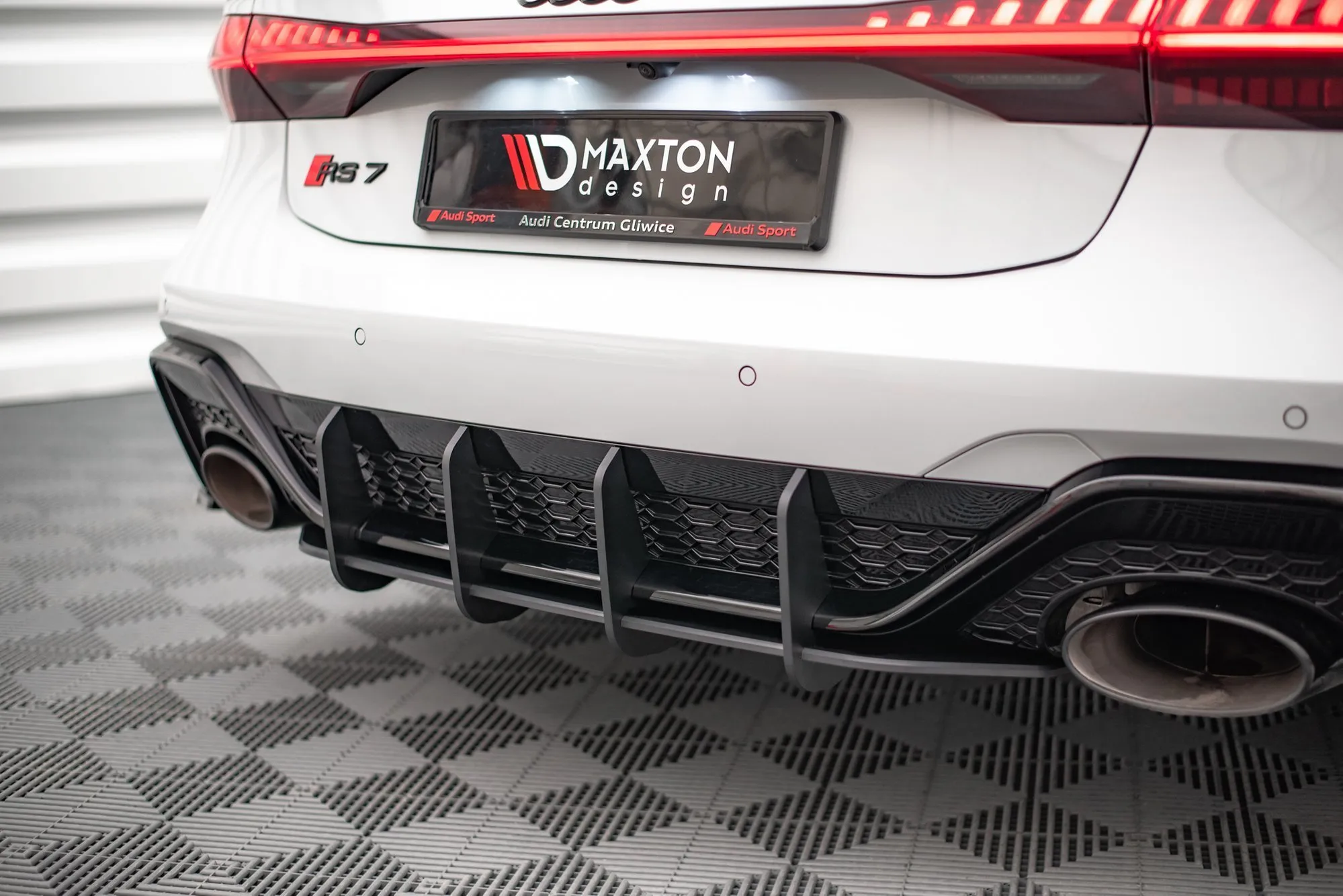 Diffuser Audi RS7 C8 / RS6 C8 / C8 Facelift 2019 ->  | Street Pro Black Edition – bilde 2