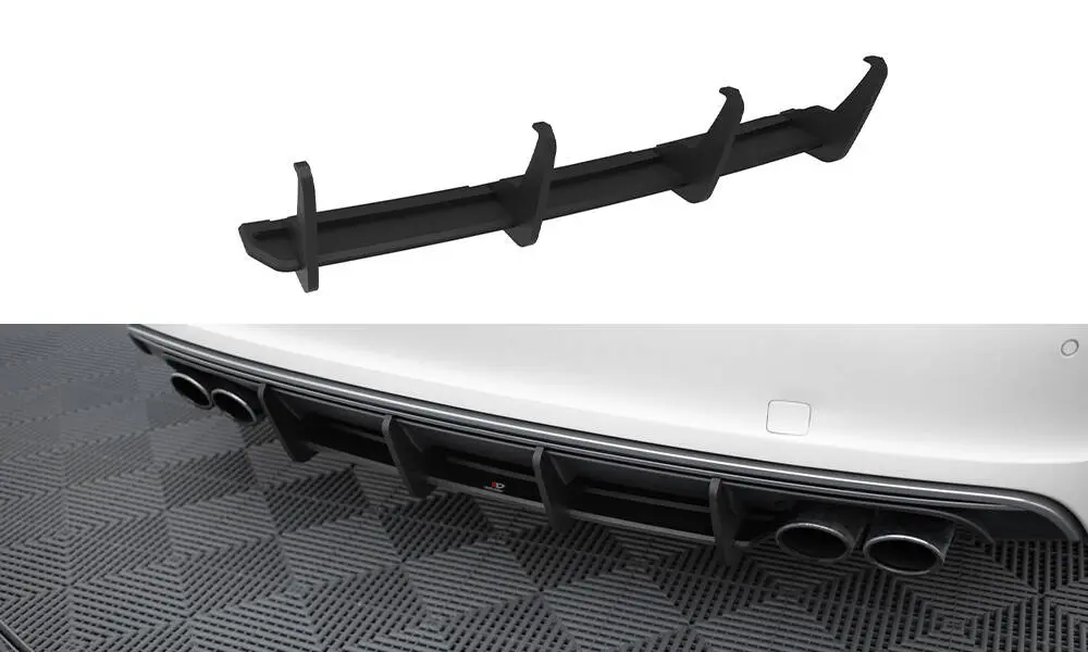 Diffuser Audi S3 (8V) 2013 - 2016 / Audi S3 (8V) Sportback 2013 - 2016 | Street Pro Black Edition – bilde 3