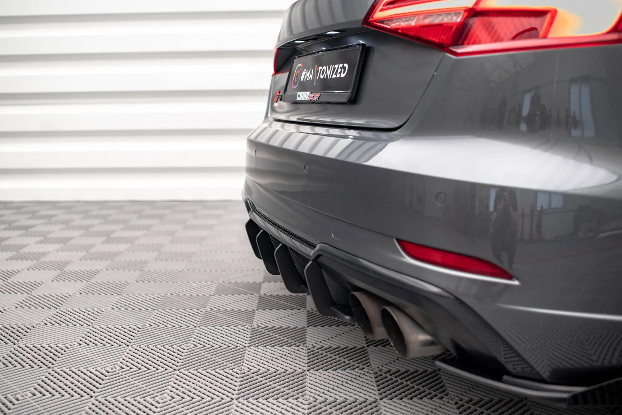Diffuser Audi S3 8V Facelift Sportback 2016 - 2019 | Street Pro Black Edition – bilde 2
