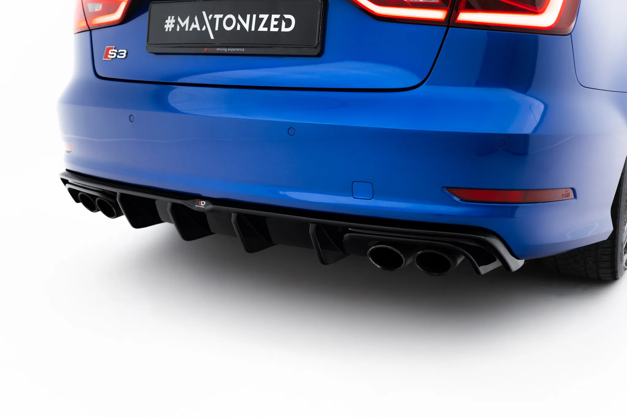 Diffuser Audi S3 / A3 S-Line (8V) 2013 - 2016 | Glossy Black Edition