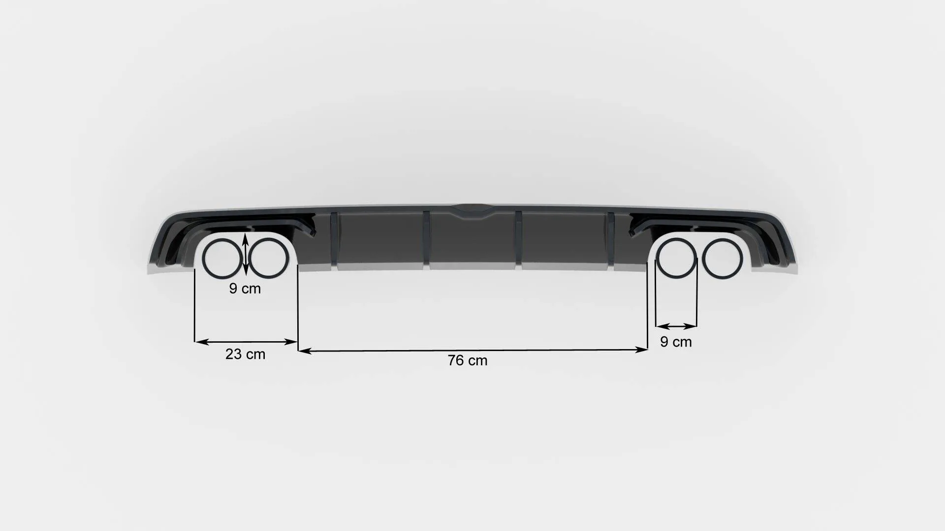 Diffuser Audi S3 / A3 S-Line (8V) 2013 - 2016 | Glossy Black Edition – bilde 5