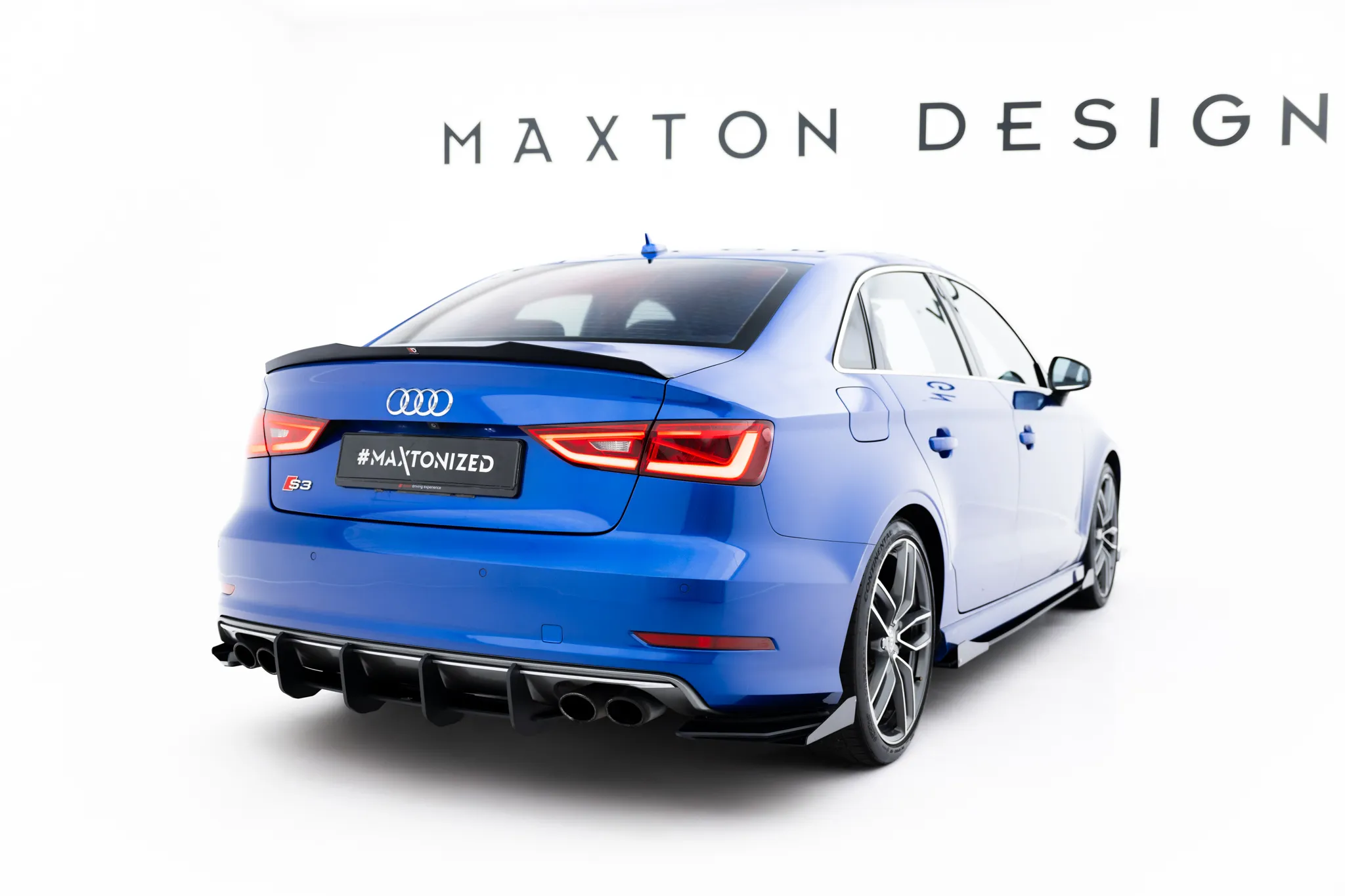 Diffuser Audi (S3/A3 S-Line) 8V 2013 - 2016 | Street Pro Black Edition