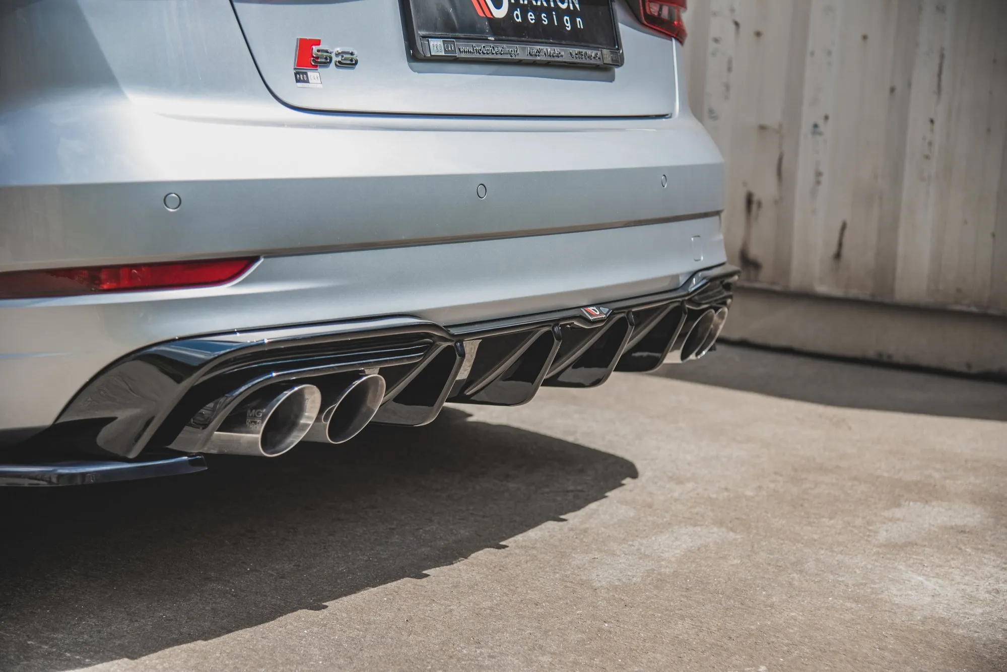 Diffuser Audi S3 S-Line 8V 2017-2020 (Facelift) | Glossy Black Edition – bilde 2
