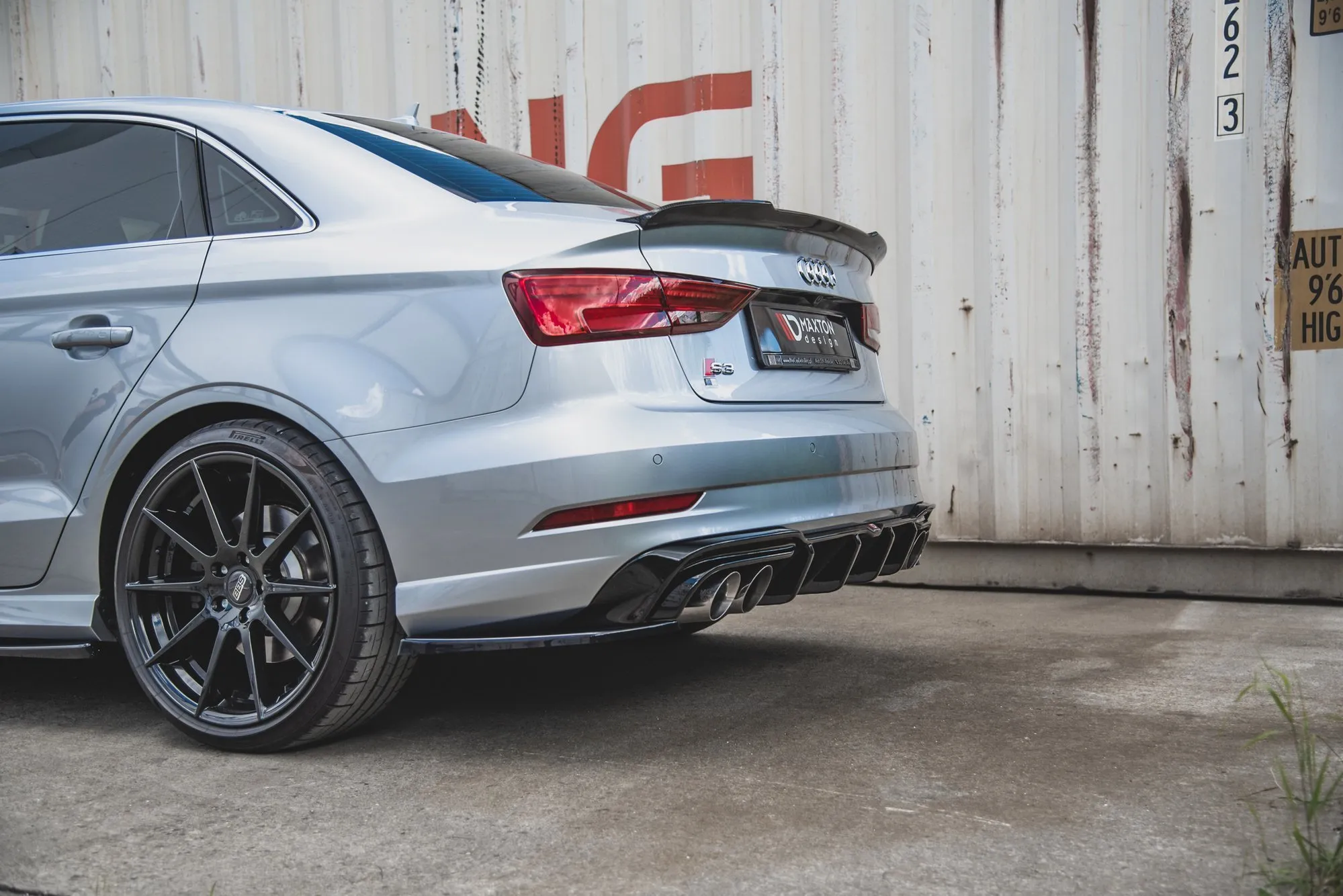 Diffuser Audi S3 S-Line 8V 2017-2020 (Facelift) | Glossy Black Edition – bilde 3