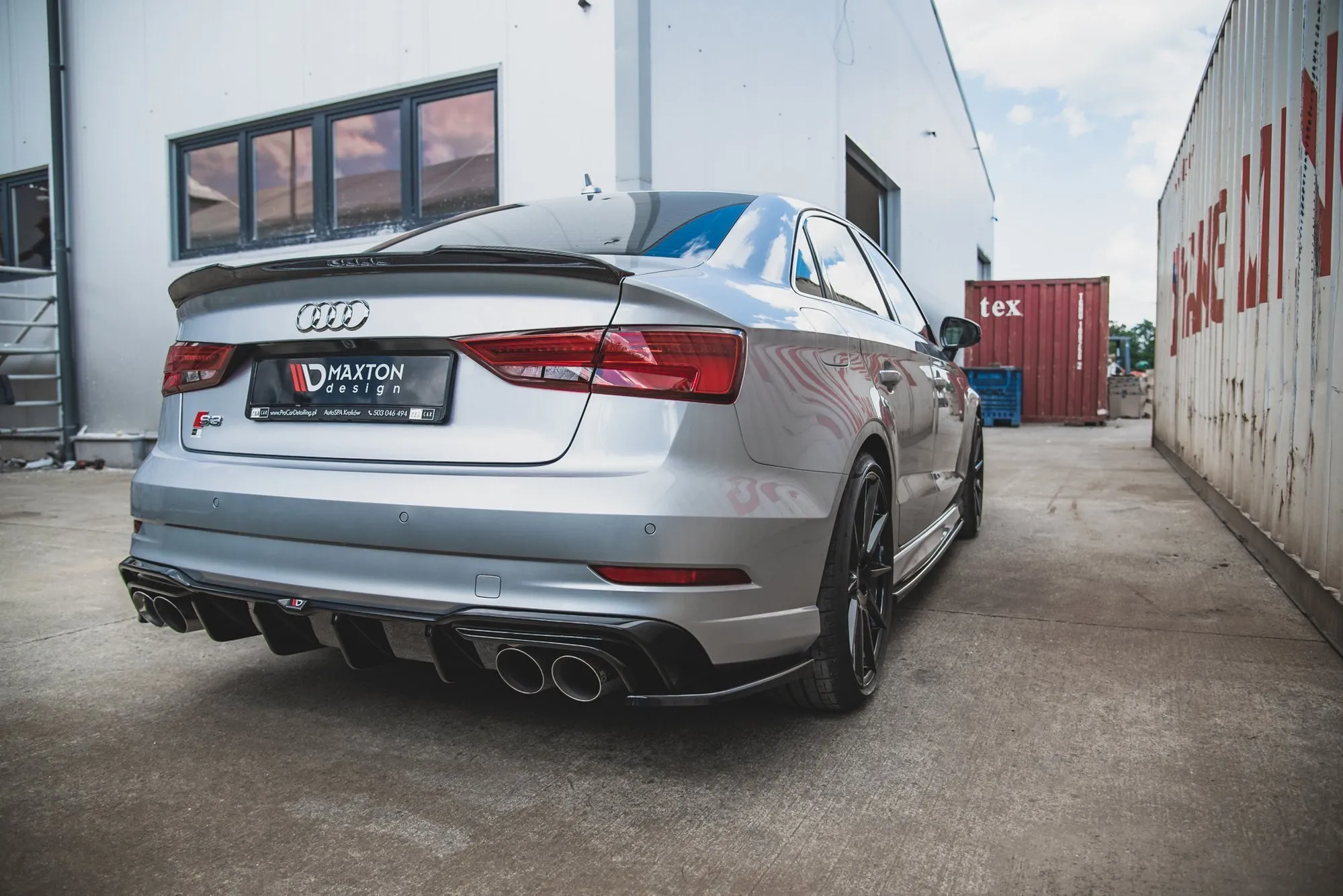 Diffuser Audi S3 S-Line 8V 2017-2020 (Facelift) | Glossy Black Edition – bilde 4