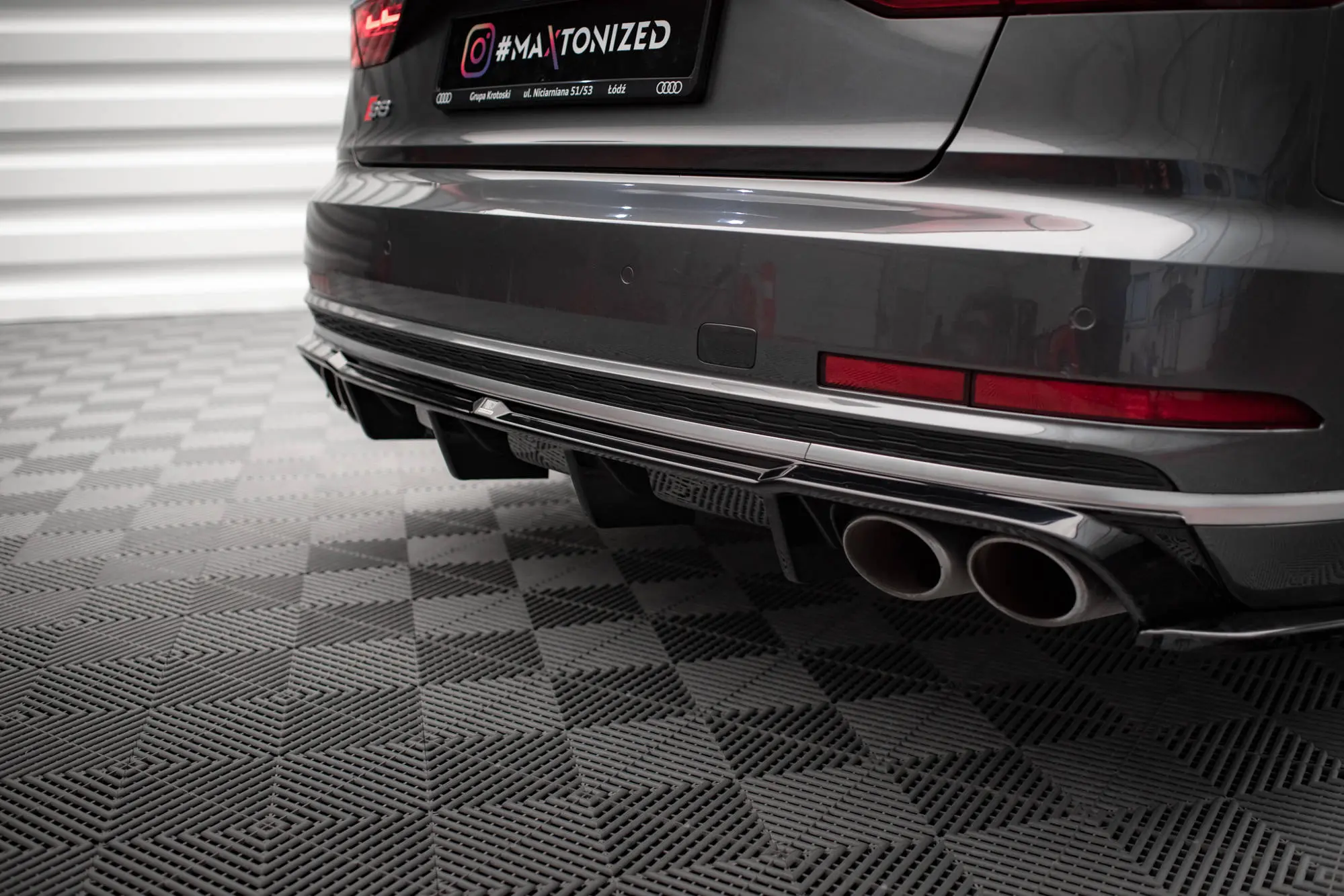 Diffuser Audi S8 (D5) 2019 - 2021 | Glossy Black Edition – bilde 2