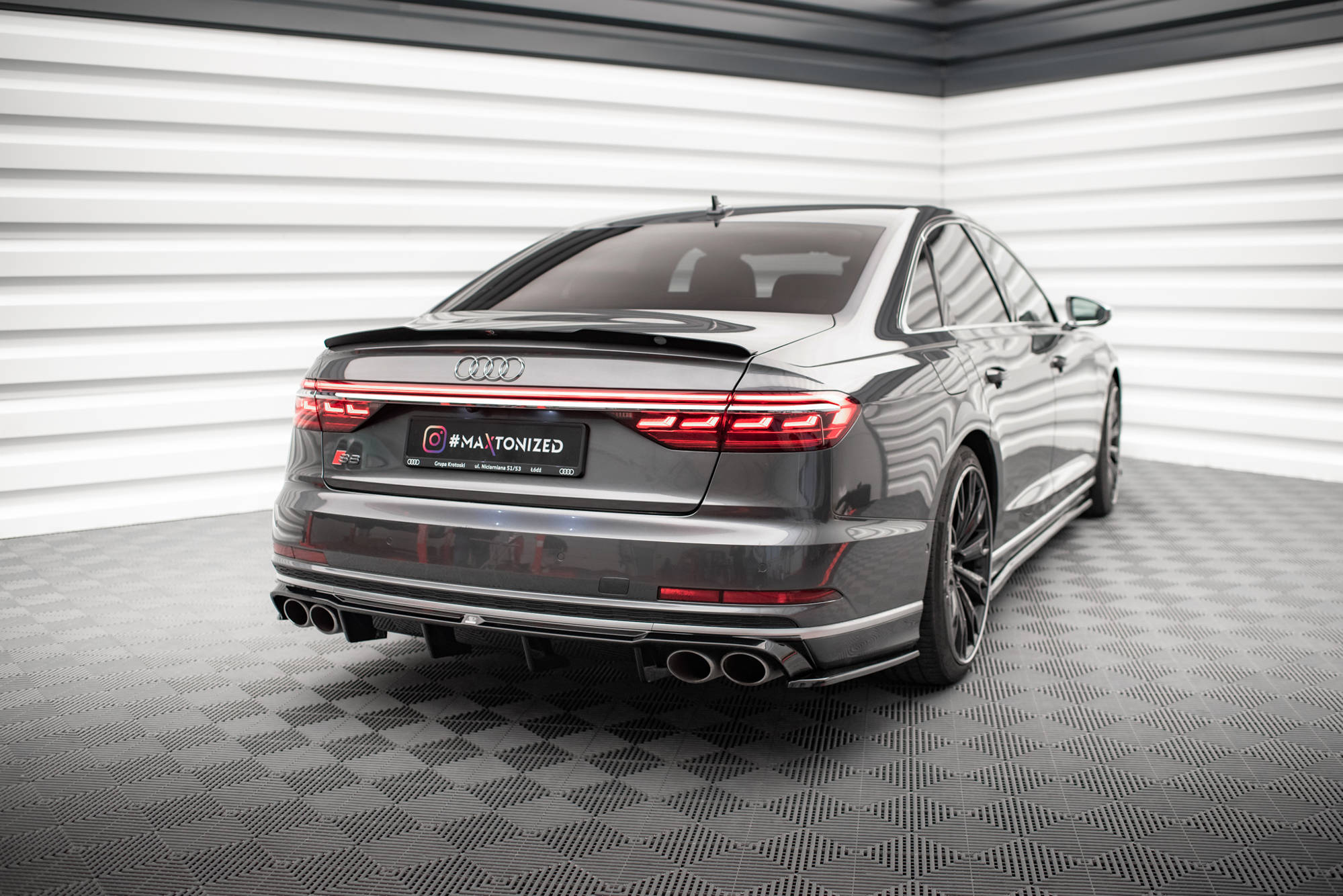 Diffuser Audi S8 (D5) 2019 - 2021 | Glossy Black Edition – bilde 4