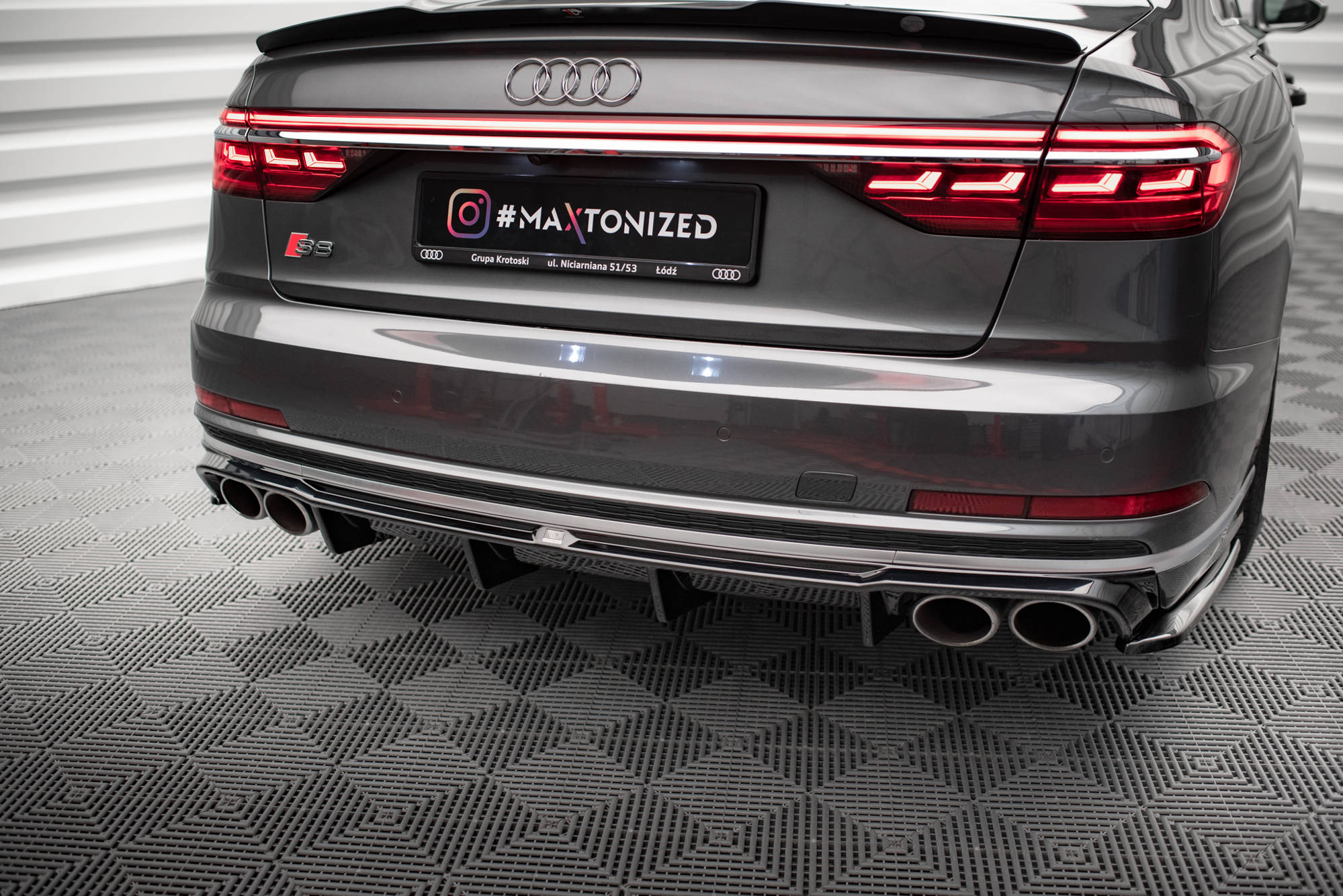 Diffuser Audi S8 (D5) 2019 - 2021 | Glossy Black Edition – bilde 6