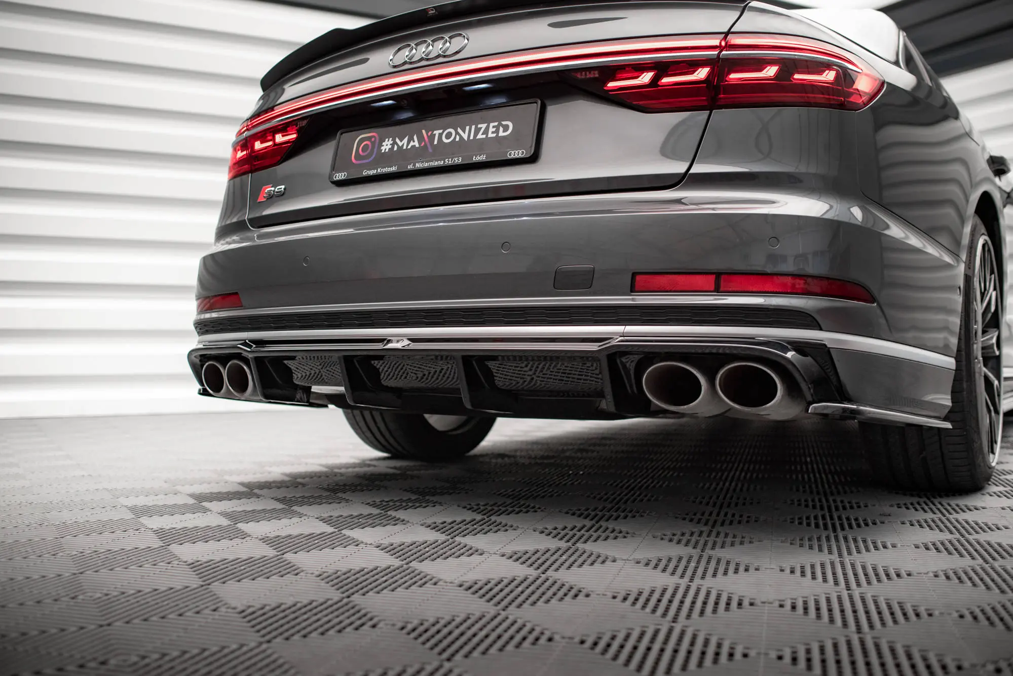 Diffuser Audi S8 (D5) 2019 - 2021 | Glossy Black Edition – bilde 7