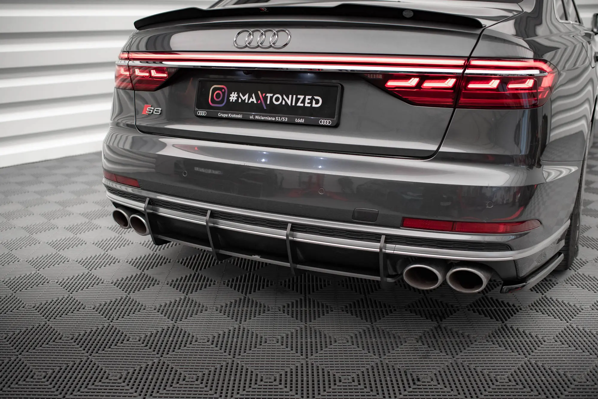 Diffuser Audi S8 (D5) 2020 - > | Street Pro Black Edition