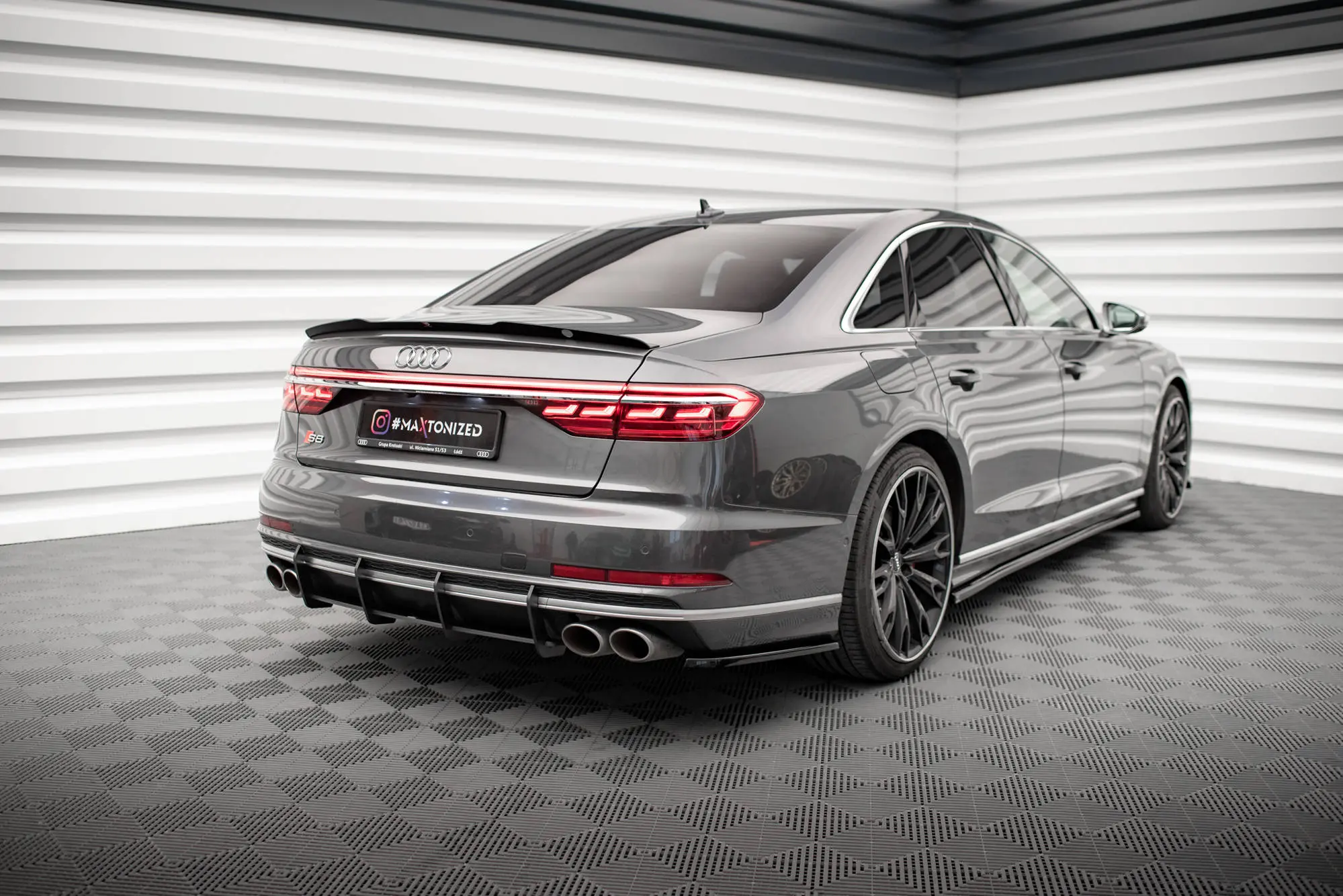 Diffuser Audi S8 (D5) 2020 - > | Street Pro Black Edition – bilde 3