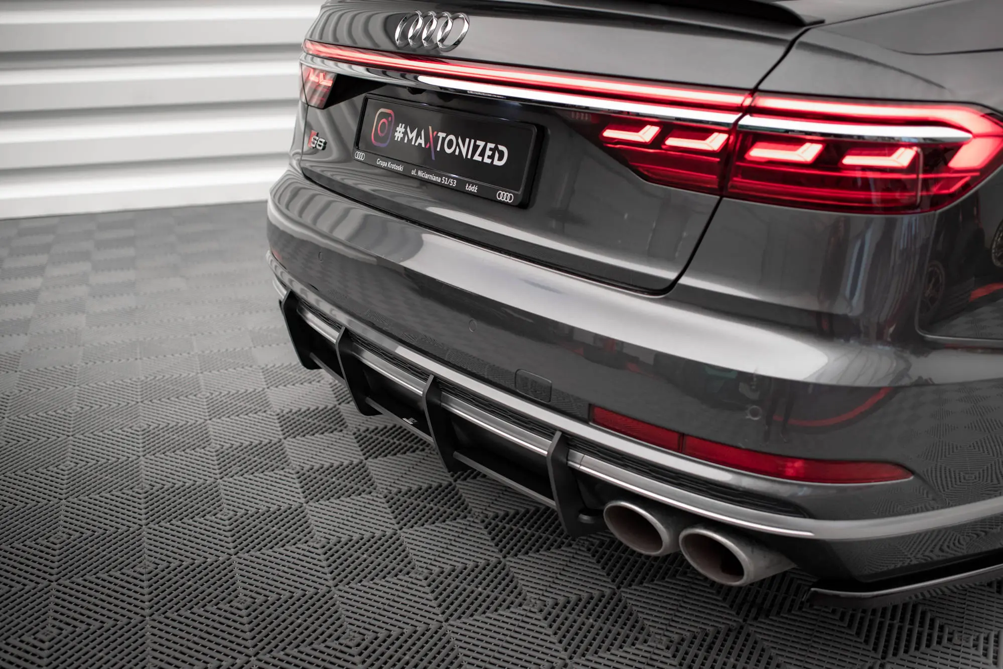 Diffuser Audi S8 (D5) 2020 - > | Street Pro Black Edition – bilde 4