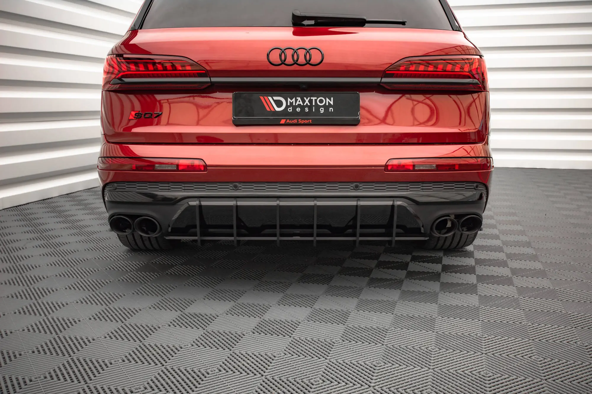 Diffuser Audi SQ7 / Q7 S-Line mk2 facelift 2019 - > | Street Pro Black Edition – bilde 2