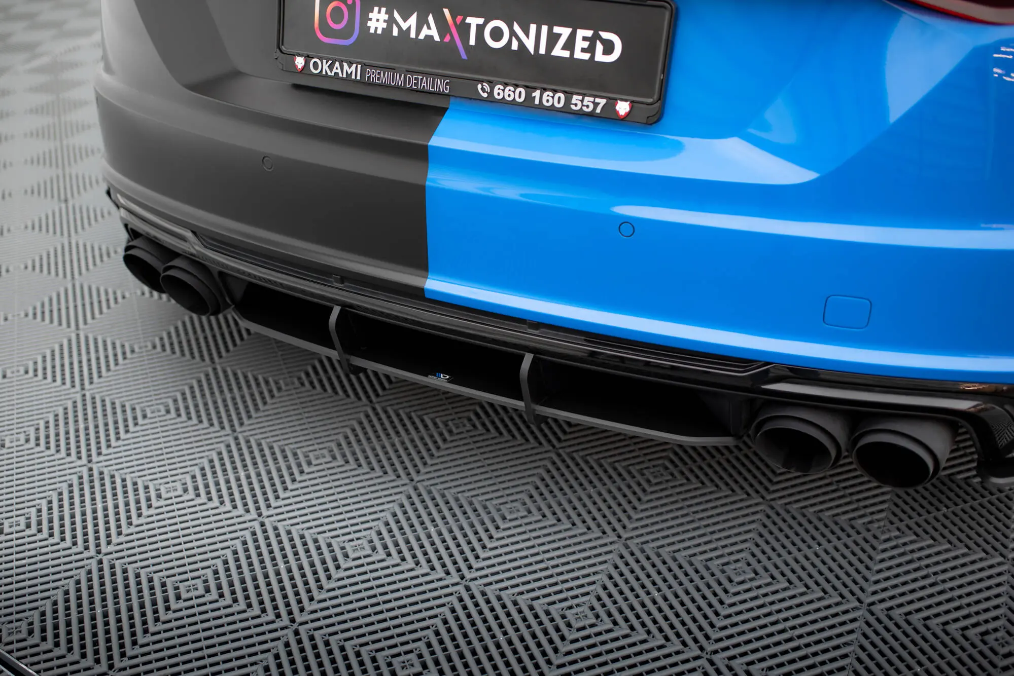 Diffuser Audi TT S (8S) 2014 - 2018 | Street Pro Black Edition
