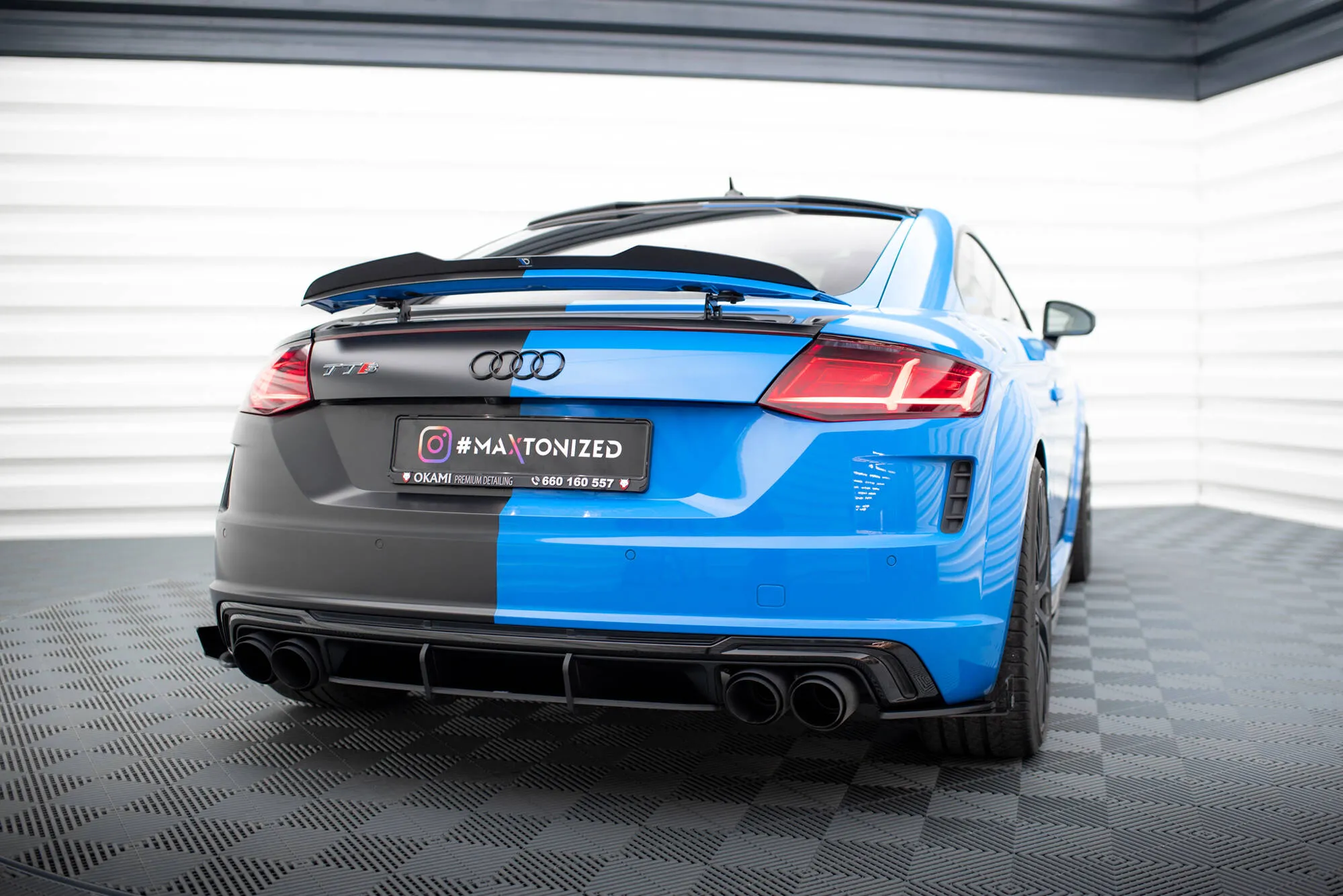 Diffuser Audi TT S (8S) 2014 - 2018 | Street Pro Black Edition – bilde 2