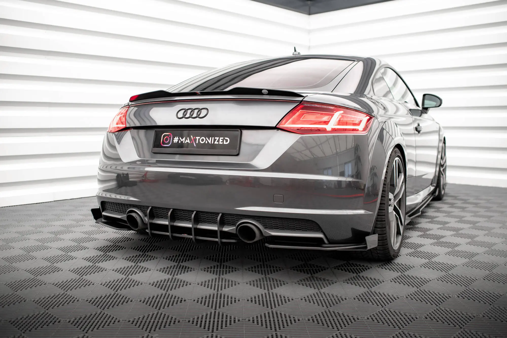 Diffuser Audi TT S-Line (8S) 2014 - 2018 | Street Pro Black Edition – bilde 4