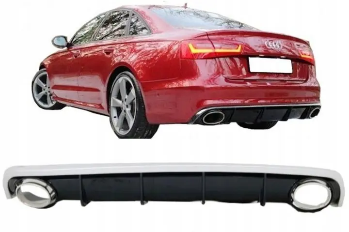 Diffuser Bak A6 C7 S6 / RS6 Style + endestusser Image 1