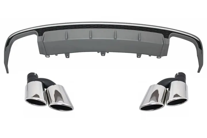 Diffuser Bak A6 C7 S6 / RS6 Style + endestusser – bilde 7