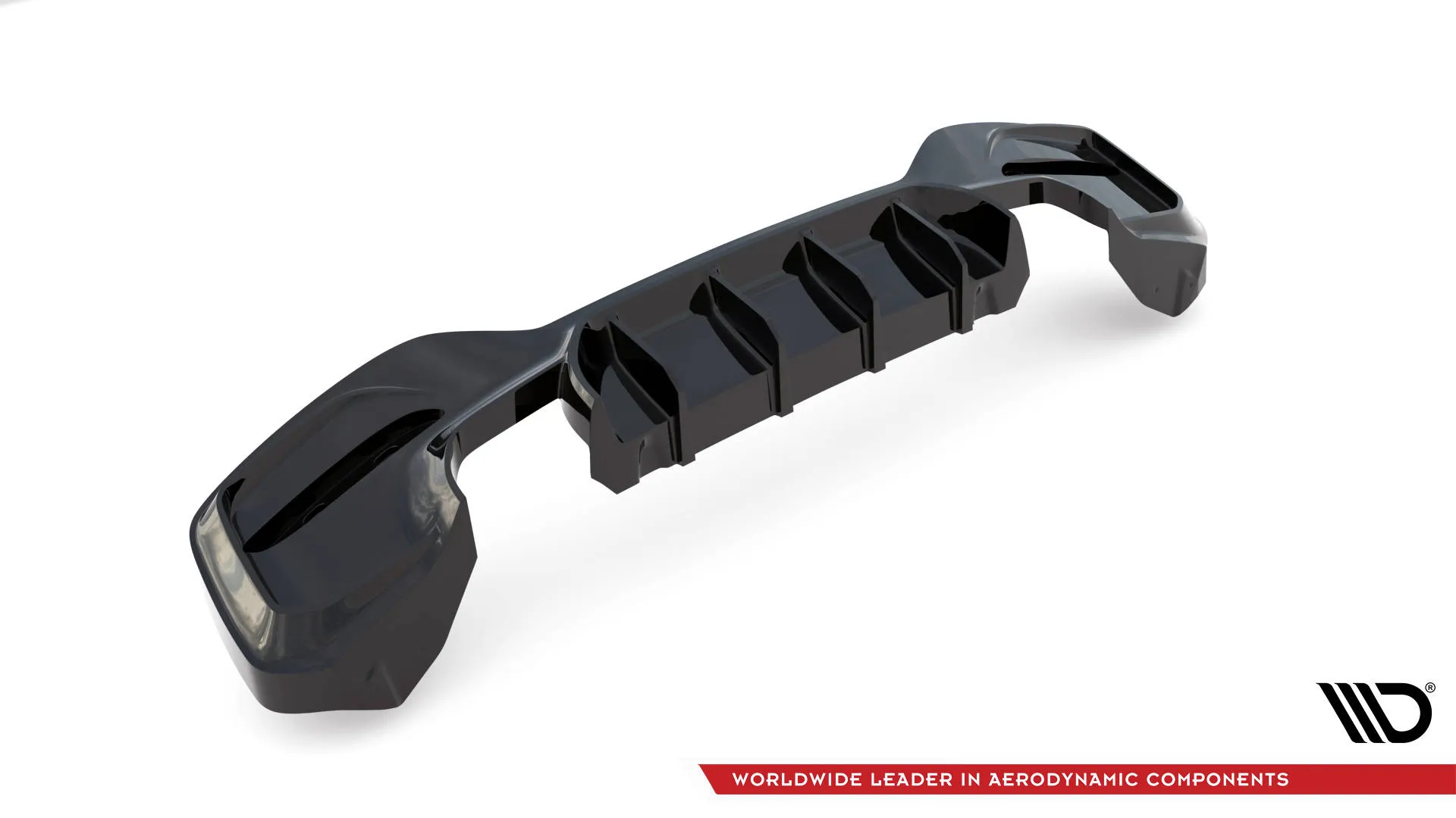 Diffuser BMW 1 (F20 / F21) M Power LCI 2015 - 2019 | Glossy Black Edition – bilde 7