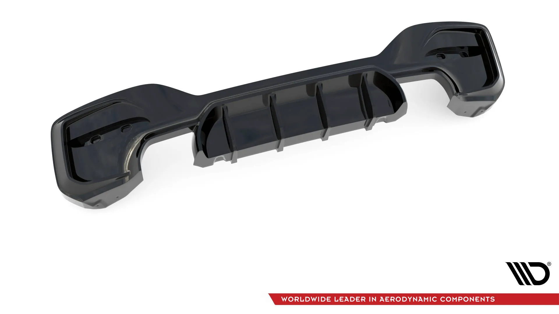 Diffuser BMW 1 (F20 / F21) M Power LCI 2015 - 2019 | Glossy Black Edition – bilde 8