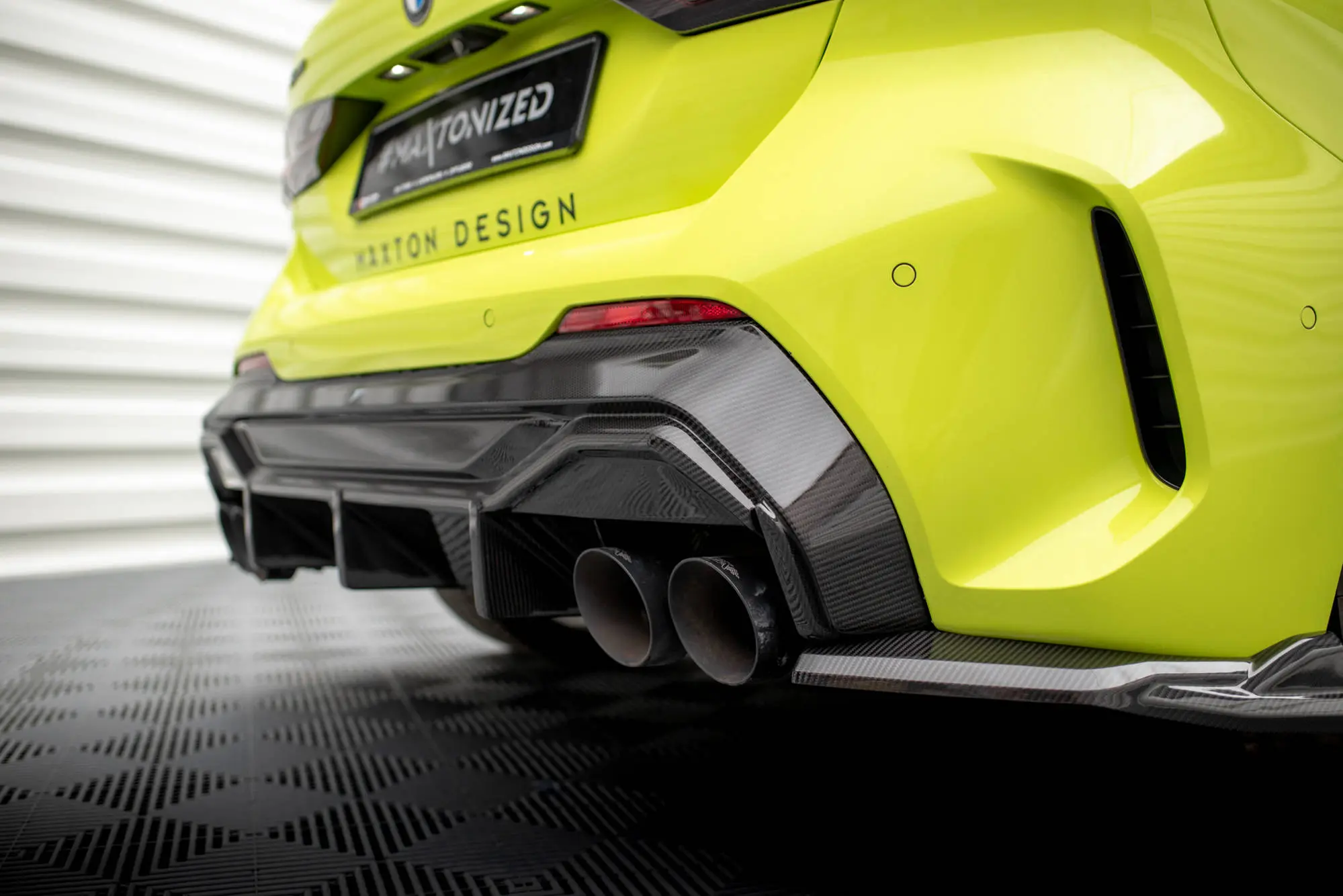 Diffuser BMW 1 (F40) M-Pack / BMW 1 (F40) M135i 2019 - 2024 | V.1 Edition Real Carbon Fiber