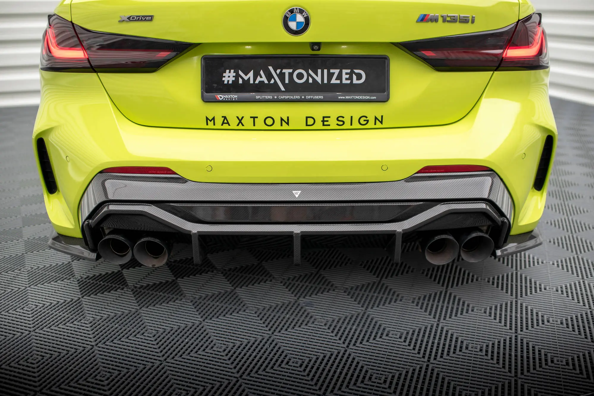 Diffuser BMW 1 (F40) M-Pack / BMW 1 (F40) M135i 2019 - 2024 | V.1 Edition Real Carbon Fiber – bilde 4