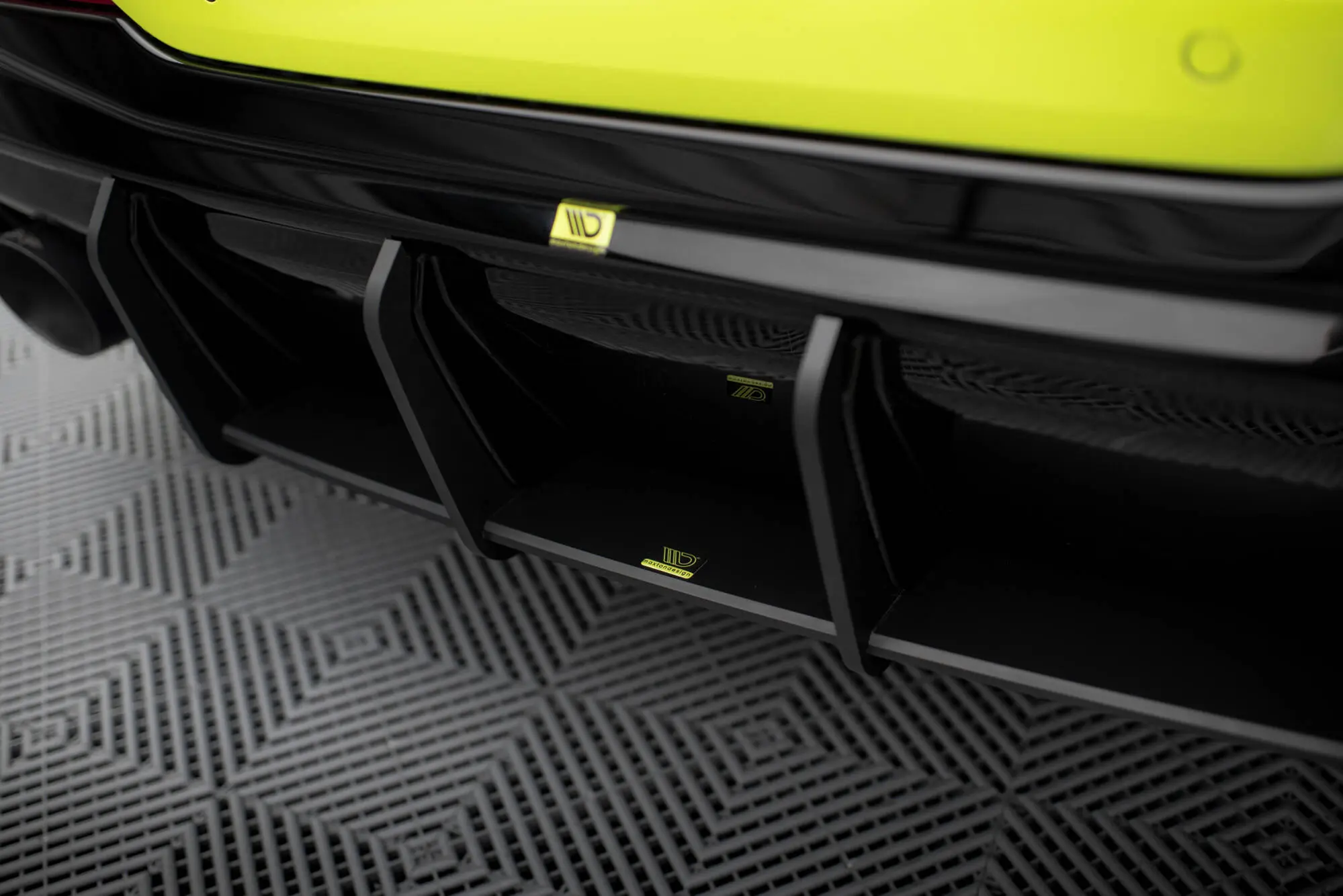 Diffuser BMW 1 (F40) M-Pack / BMW M135i (F40) 2019 - 2024 | V.1 Street Pro Black Edition