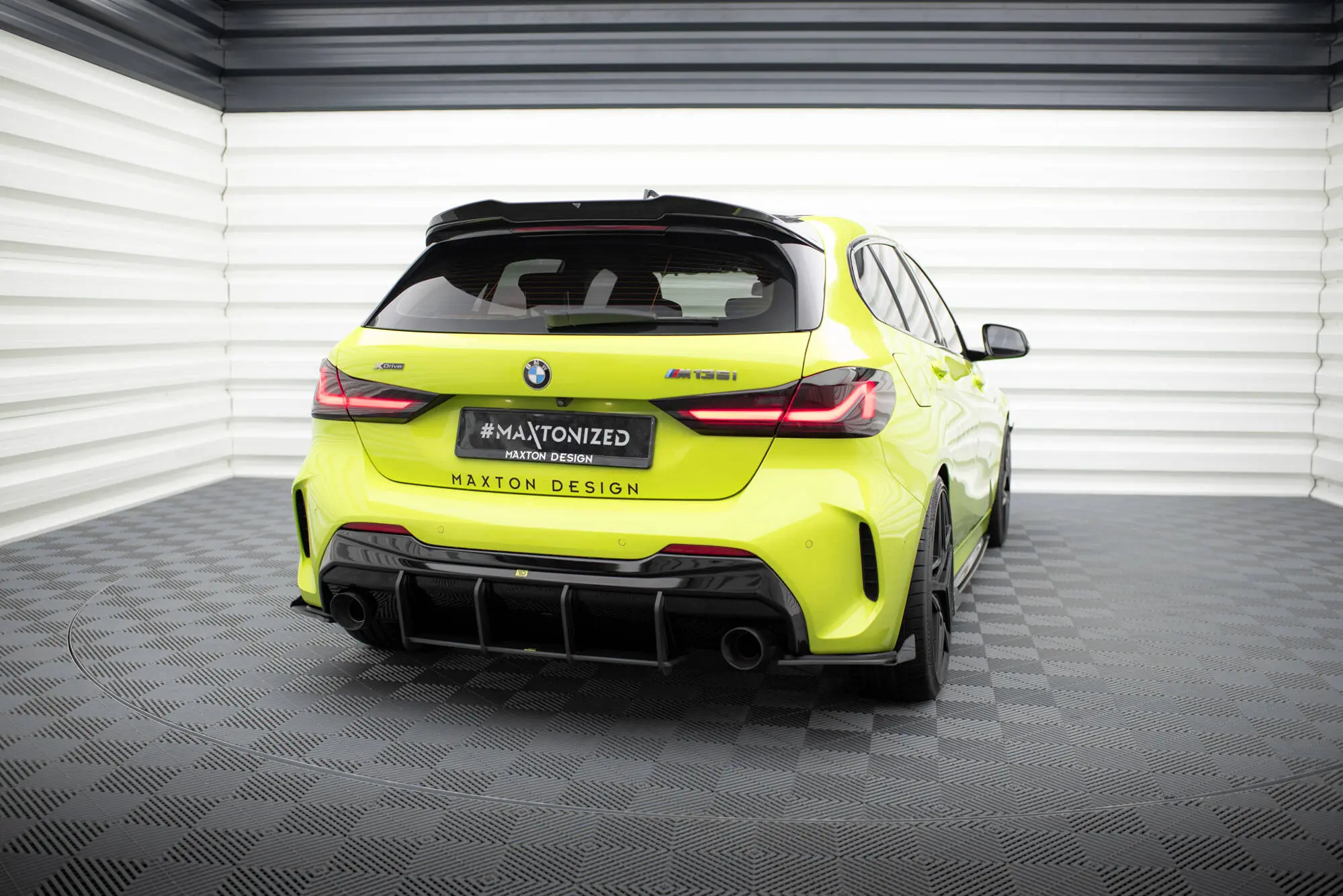 Diffuser BMW 1 (F40) M-Pack / BMW M135i (F40) 2019 - 2024 | V.1 Street Pro Black Edition – bilde 3