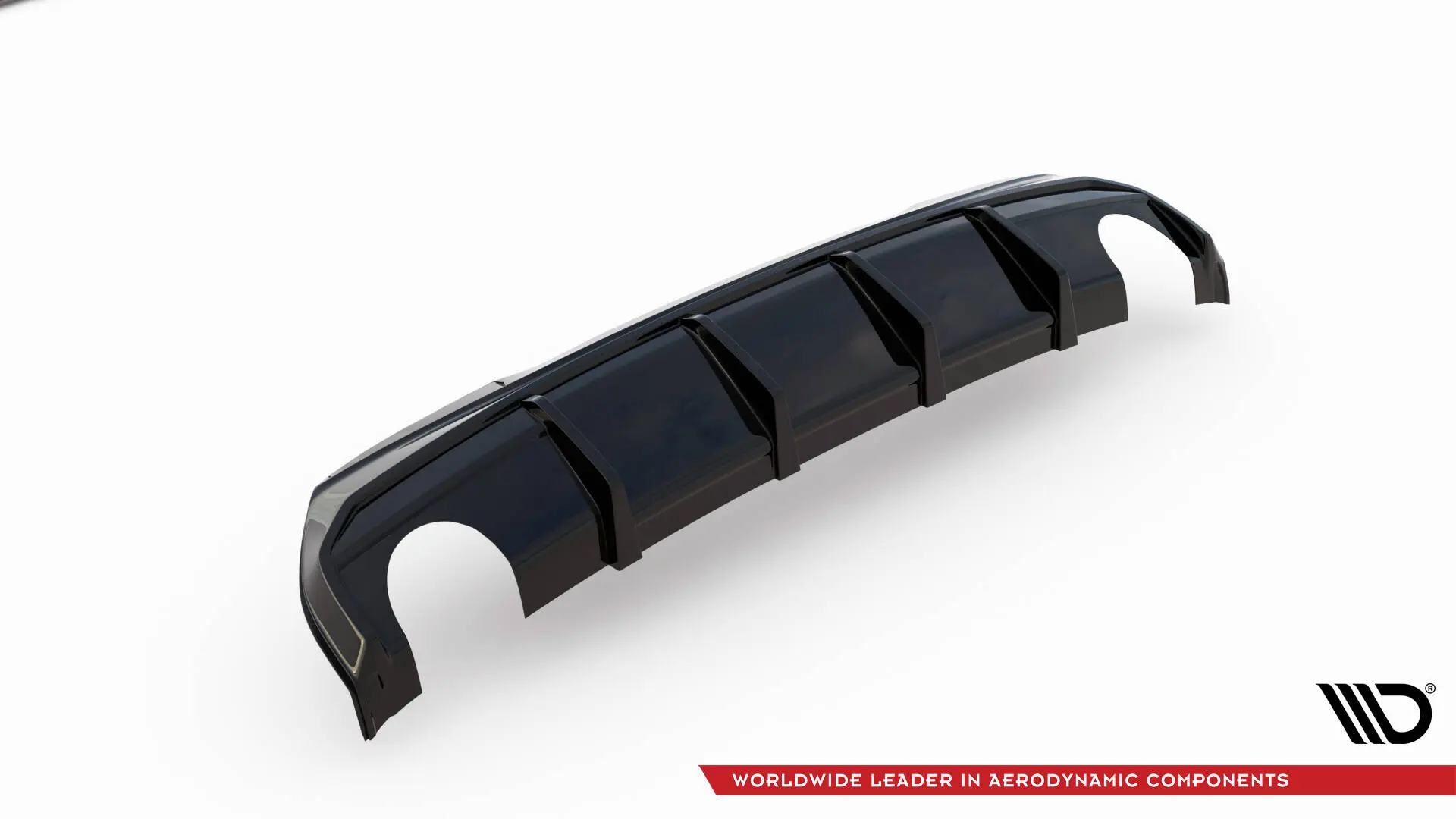 Diffuser BMW 1 (F40) M-Pack / BMW M135i (F40) 2019 - 2024 | V.3 Glossy Black Edition Image 14
