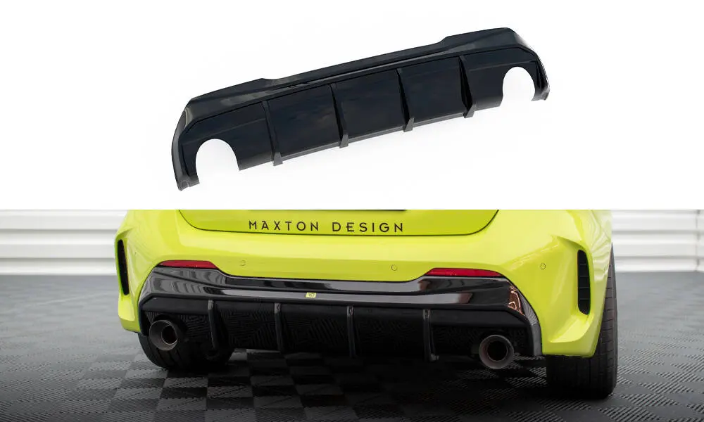 Diffuser BMW 1 (F40) M-Pack / BMW M135i (F40) 2019 - 2024 | V.3 Glossy Black Edition Image 2