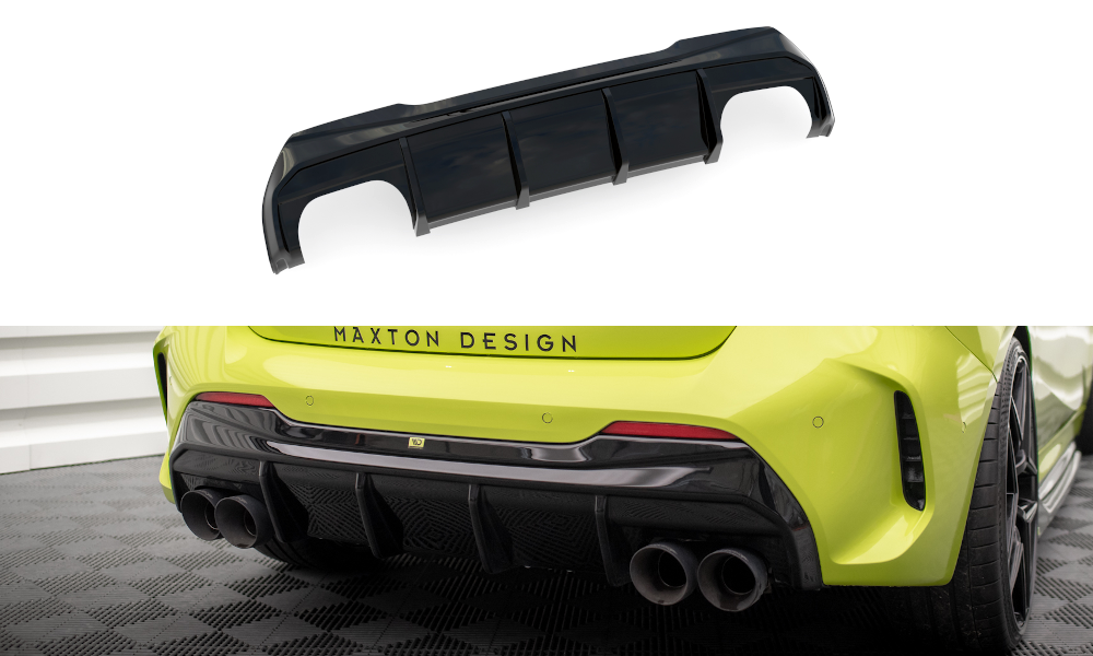 Diffuser BMW 1 (F40) M-Pack / BMW M135i (F40) 2019 - 2024 | V.3 Glossy Black Edition – bilde 2