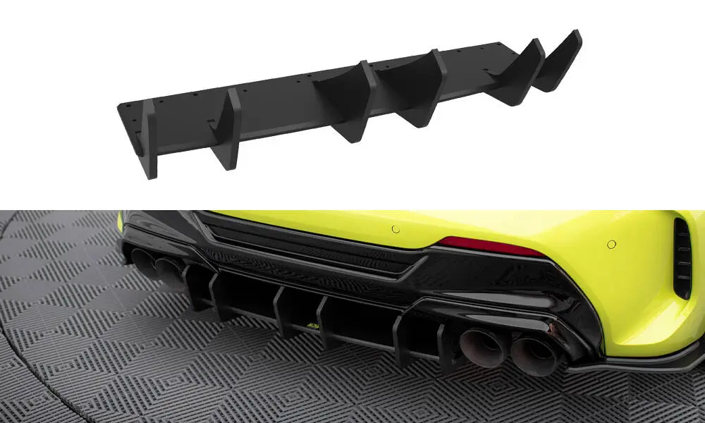 Diffuser BMW 1 (F40) M-Pack / BMW M135i (F40) 2019 - 2024 | V.4 Street Pro Black Edition – bilde 2