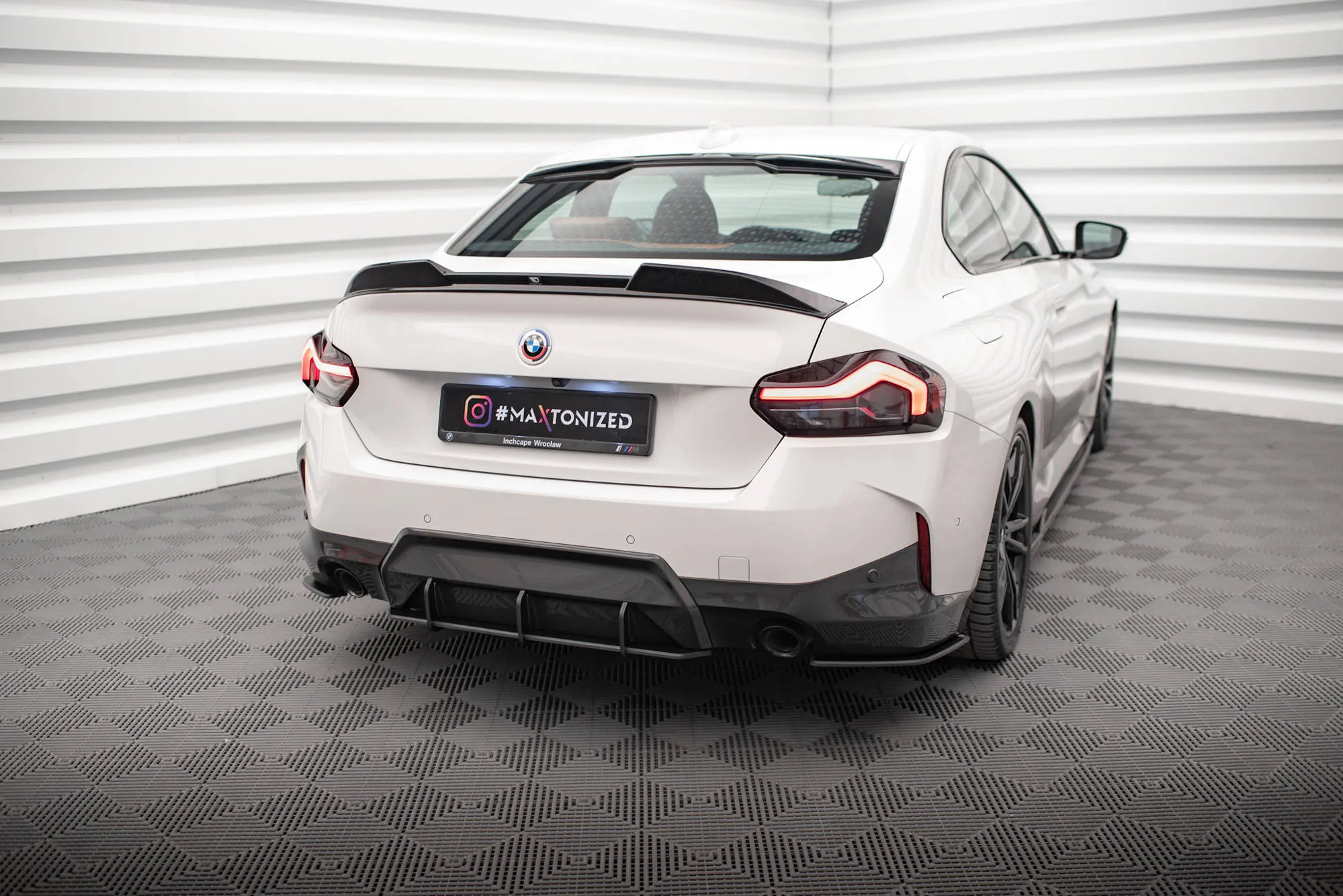 Diffuser BMW 2 Coupe (G42) M-Pack 2021 -> | Street Pro Black Edition – bilde 3
