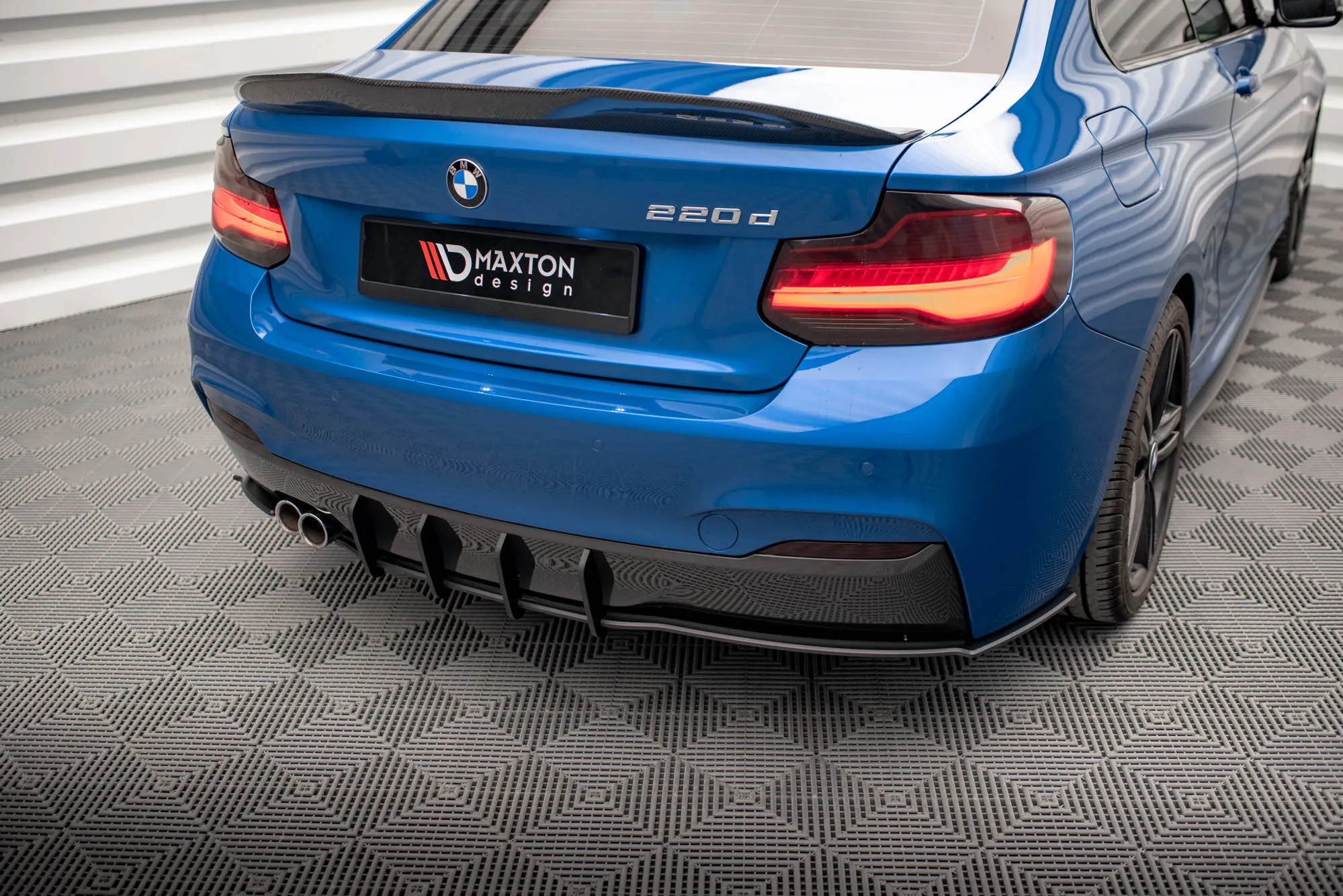 Diffuser BMW 2 (F22) 2014-2021 M-pack | Street Pro Black Edition