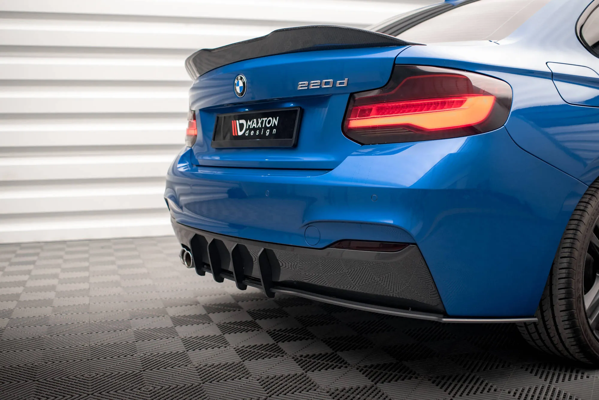 Diffuser BMW 2 (F22) 2014-2021 M-pack | Street Pro Black Edition – bilde 2