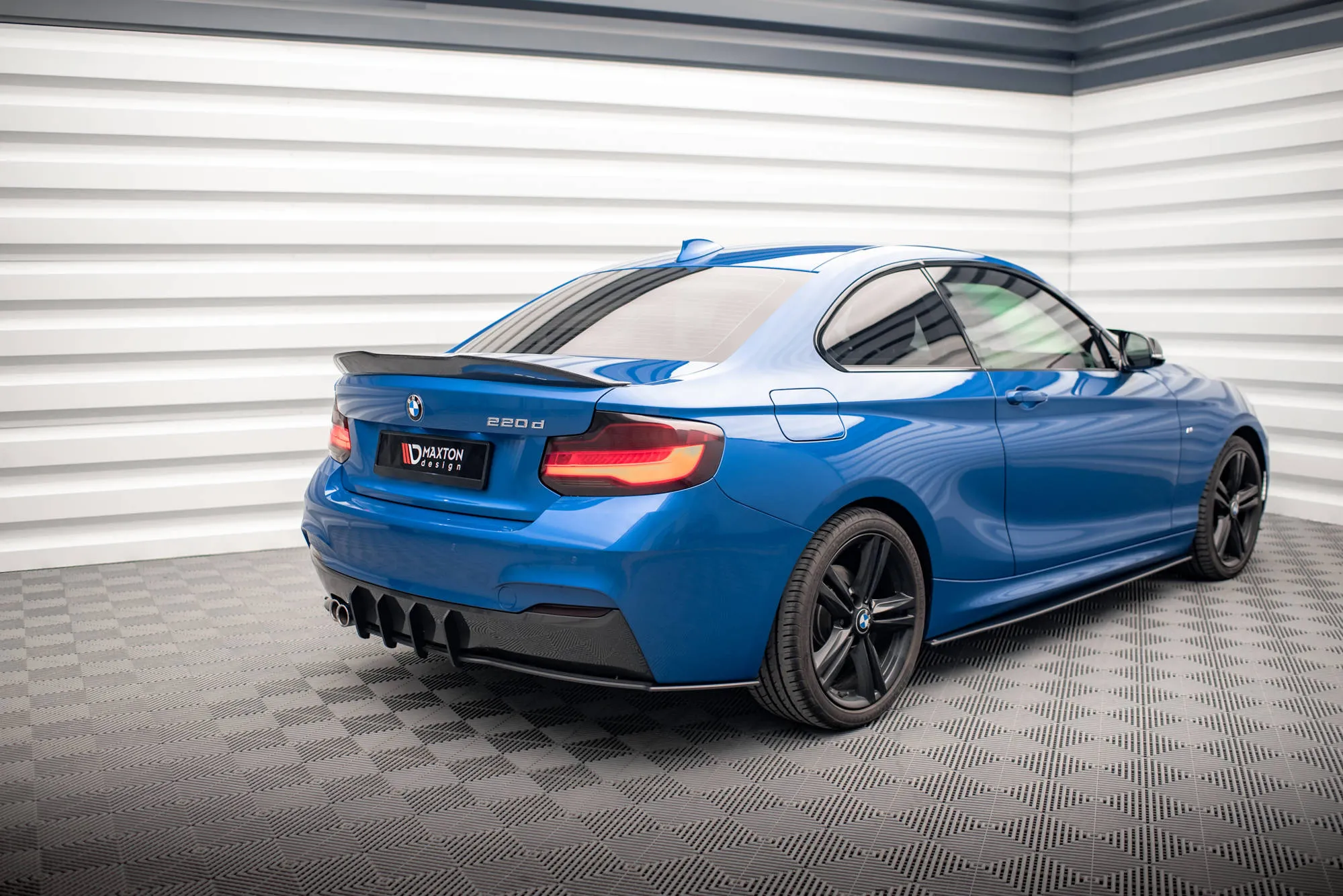 Diffuser BMW 2 (F22) 2014-2021 M-pack | Street Pro Black Edition – bilde 3
