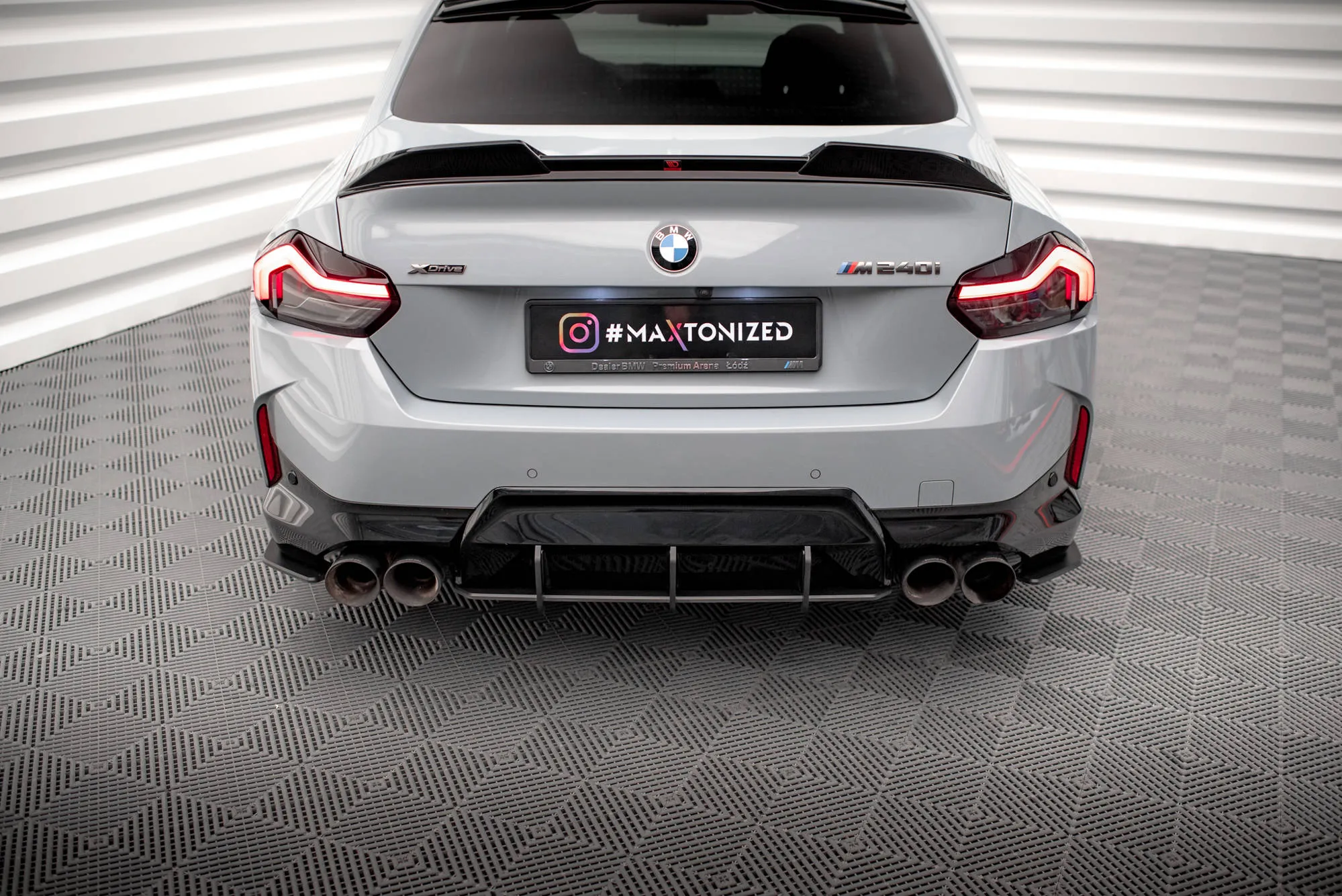 Diffuser BMW 2 G42 (M240) 2021-2026 | Street Pro Black Edition