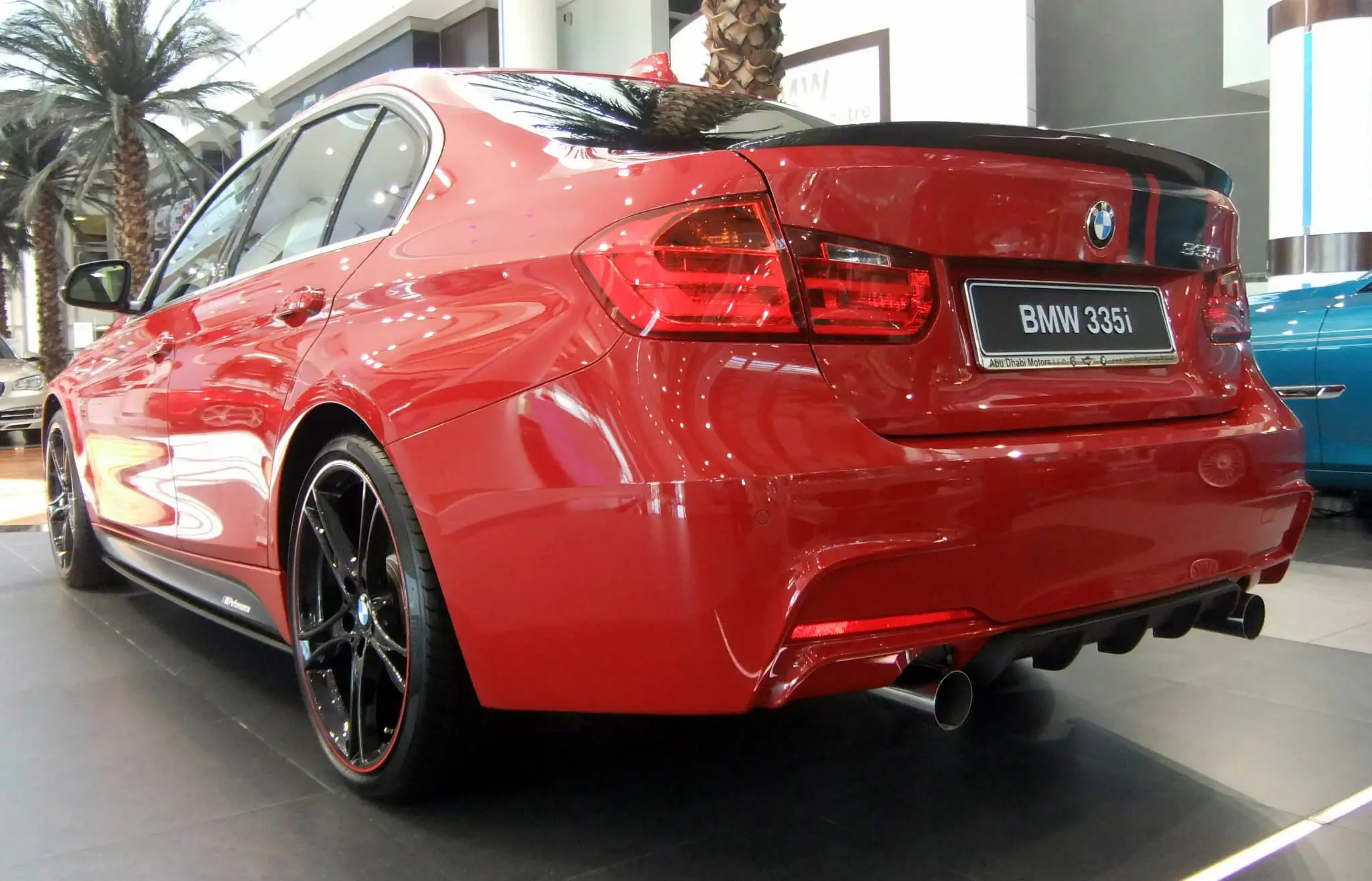 Diffuser BMW 3 (F30/F31) 2011 - 2018 │ MP Twin Outlet Black Shadow