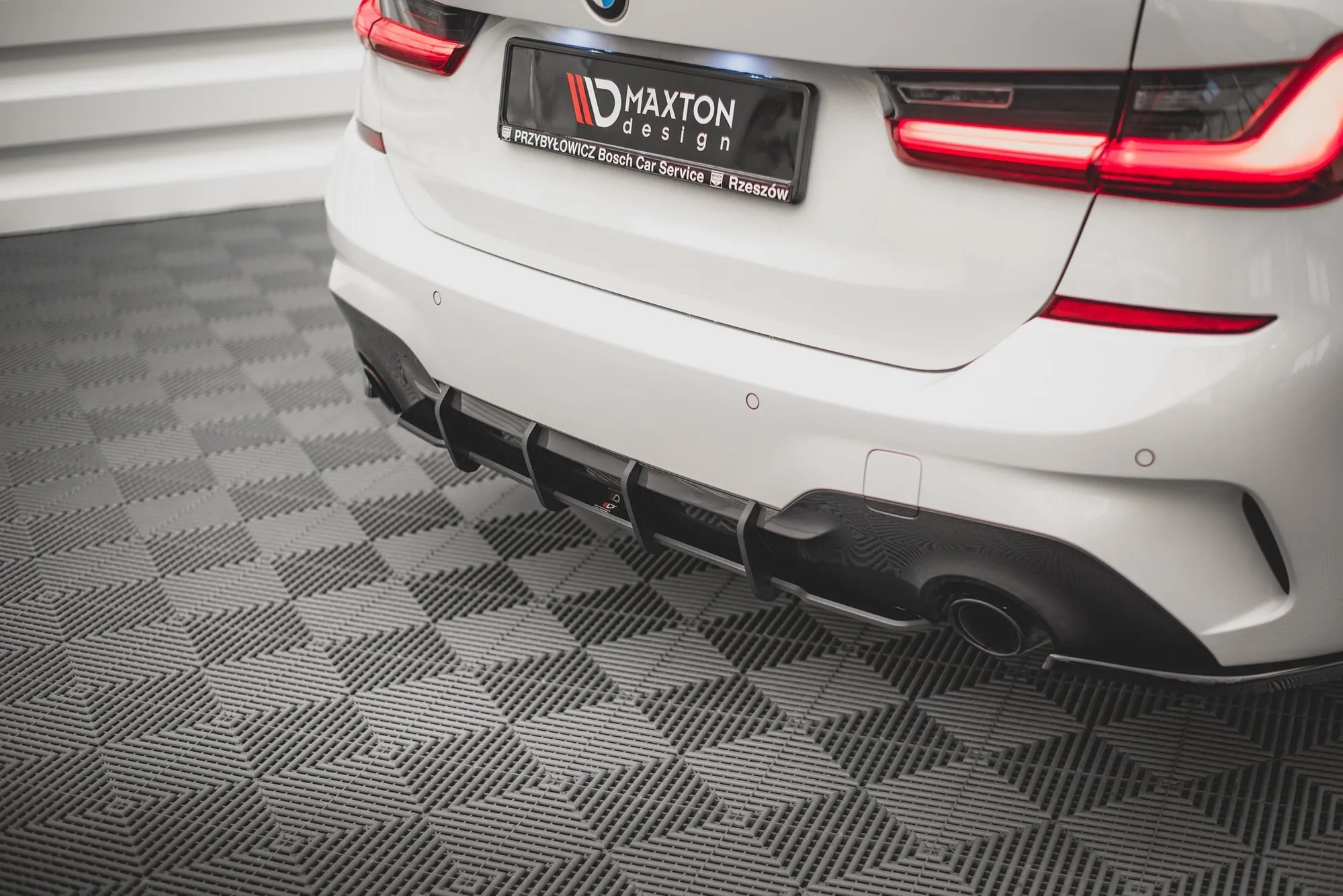 Diffuser BMW 3 (G20/G21) M-Pack 2018 -> | Street Pro Black Edition