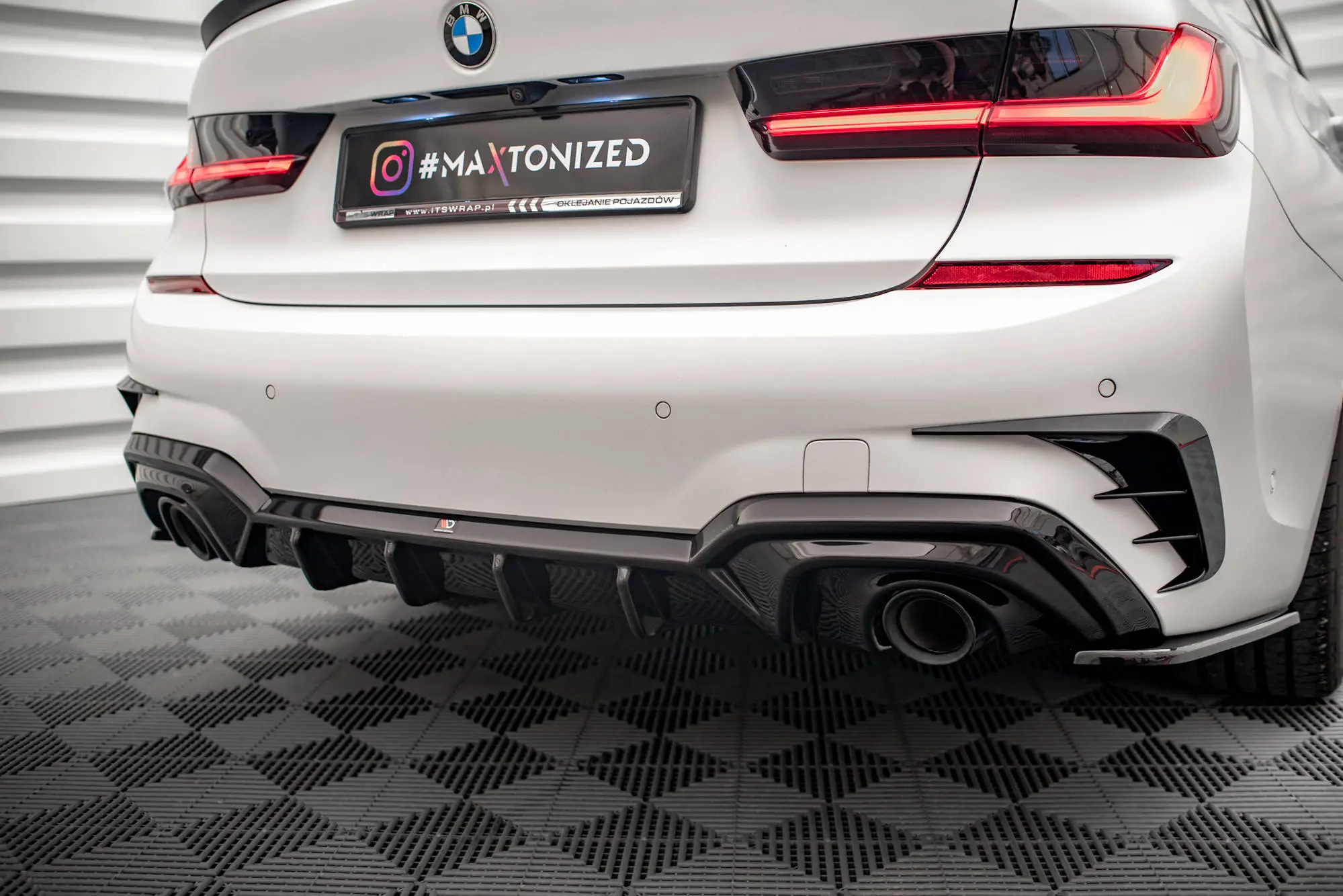 Diffuser BMW 3 ( G20 / G21) M-Pakke 2018 - 2022 | Glossy Black Edition – bilde 3