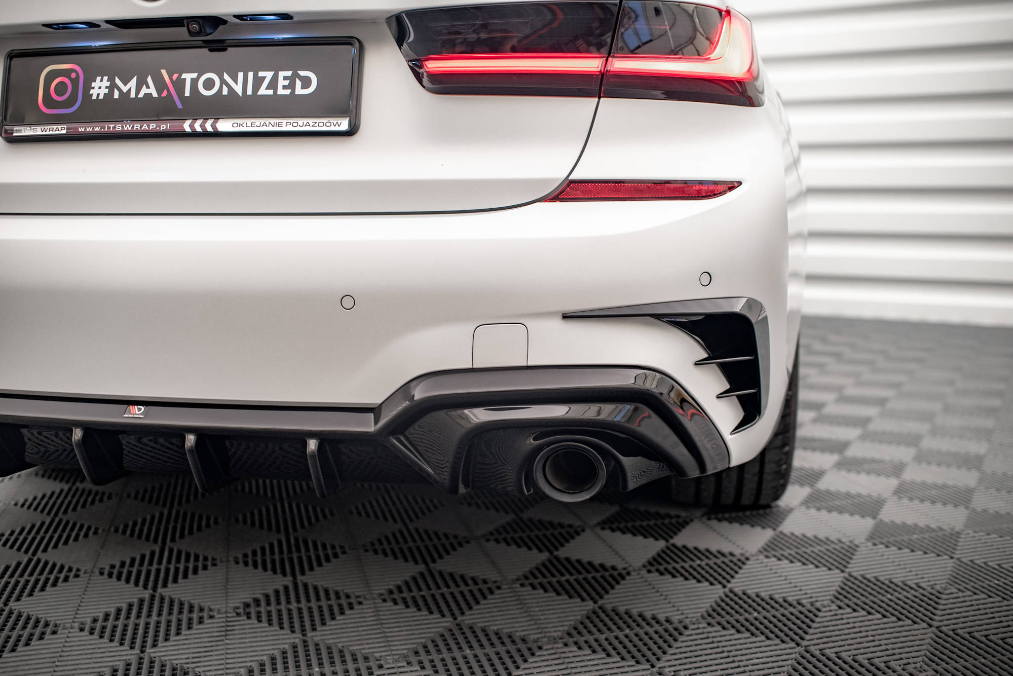 Diffuser BMW 3 ( G20 / G21) M-Pakke 2018 - 2022 | Glossy Black Edition – bilde 4