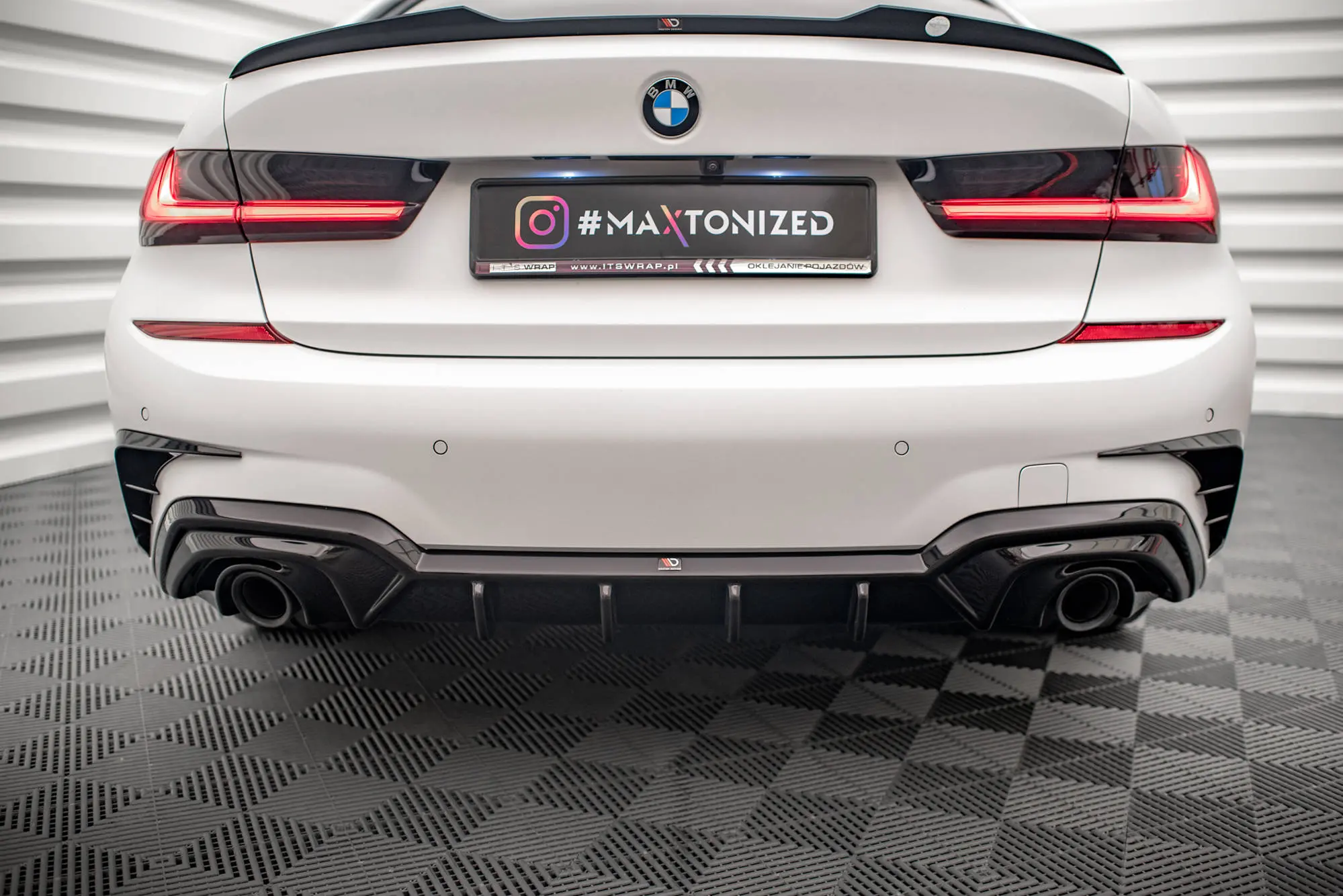 Diffuser BMW 3 ( G20 / G21) M-Pakke 2018 - 2022 | Glossy Black Edition – bilde 7