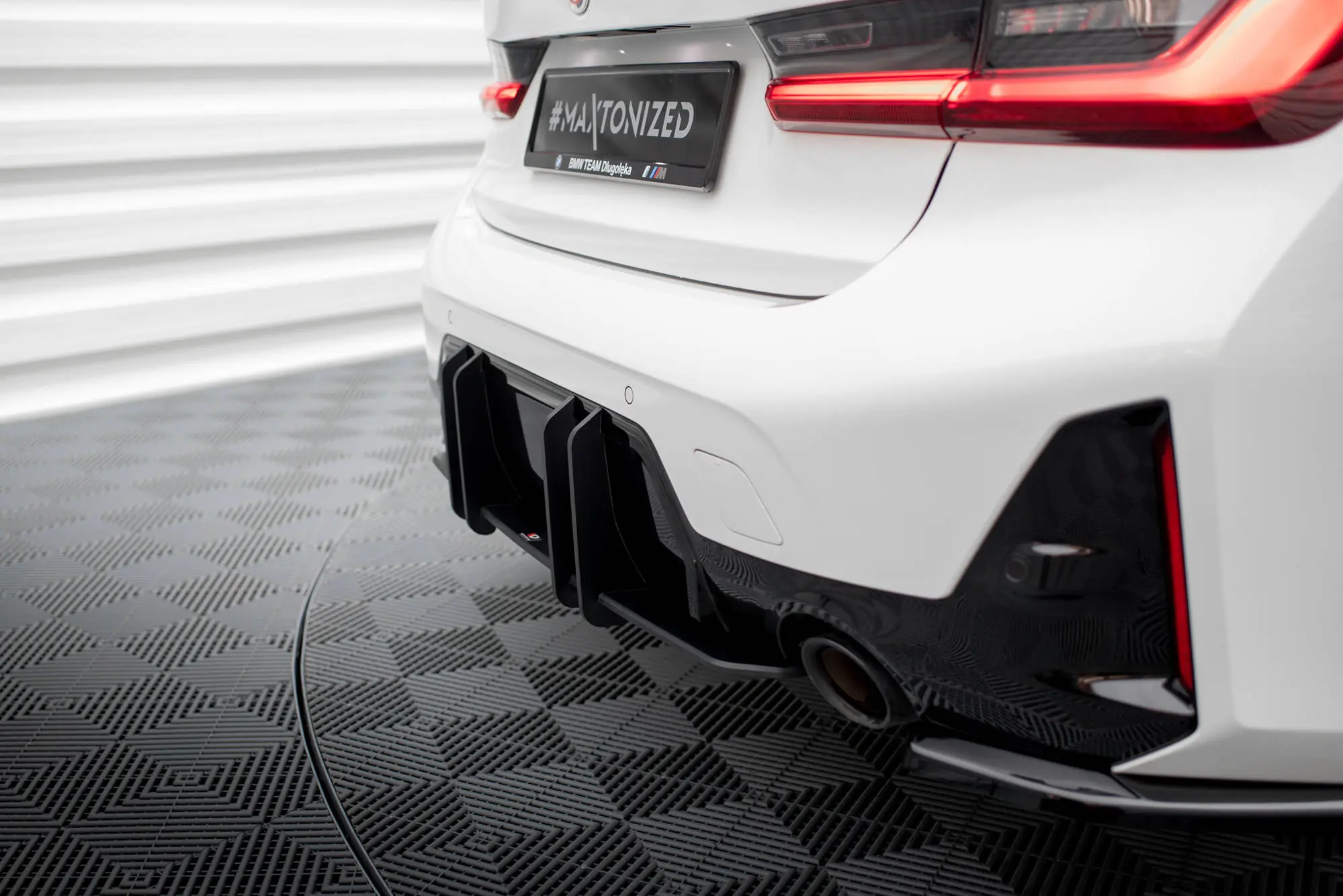 Diffuser BMW 3 (G20 / G21) M-Pakke Facelift 2022-> | Street Pro Black Edition – bilde 4