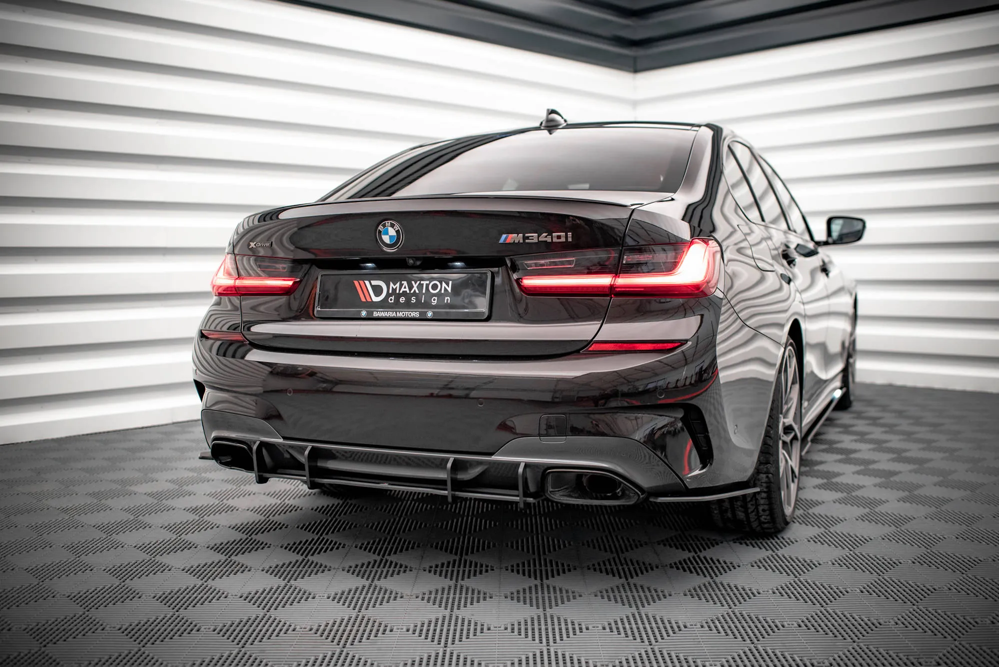 Diffuser BMW 3 (G20 / G21) M-Pakke / M340i (G20 / G201) 2018 - 2022 | Street Pro Black Edition
