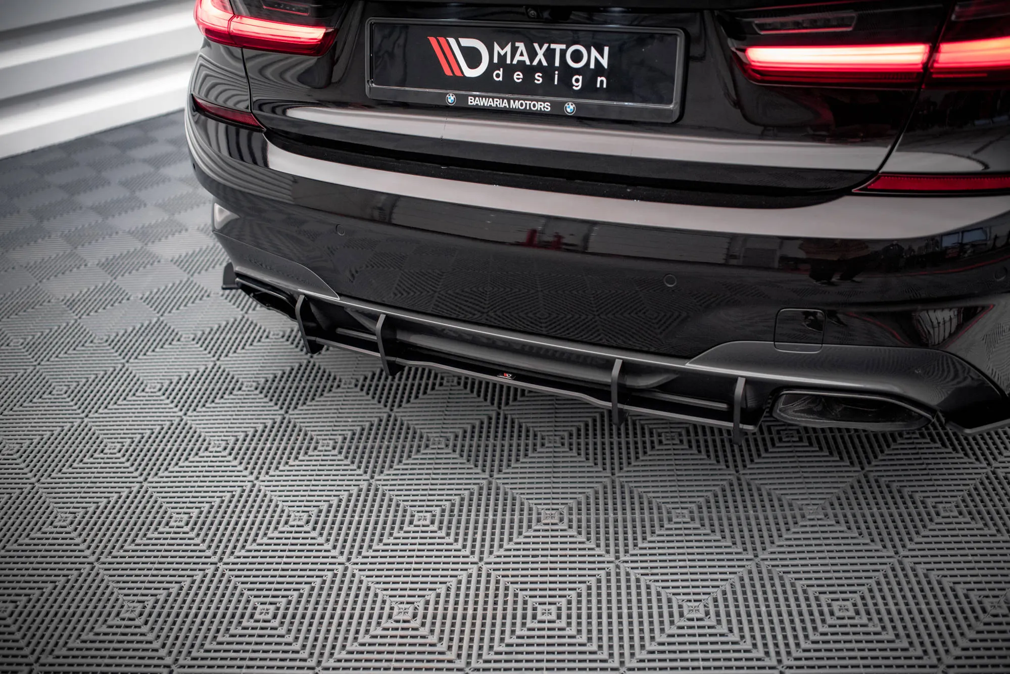 Diffuser BMW 3 (G20 / G21) M-Pakke / M340i (G20 / G201) 2018 - 2022 | Street Pro Black Edition – bilde 2