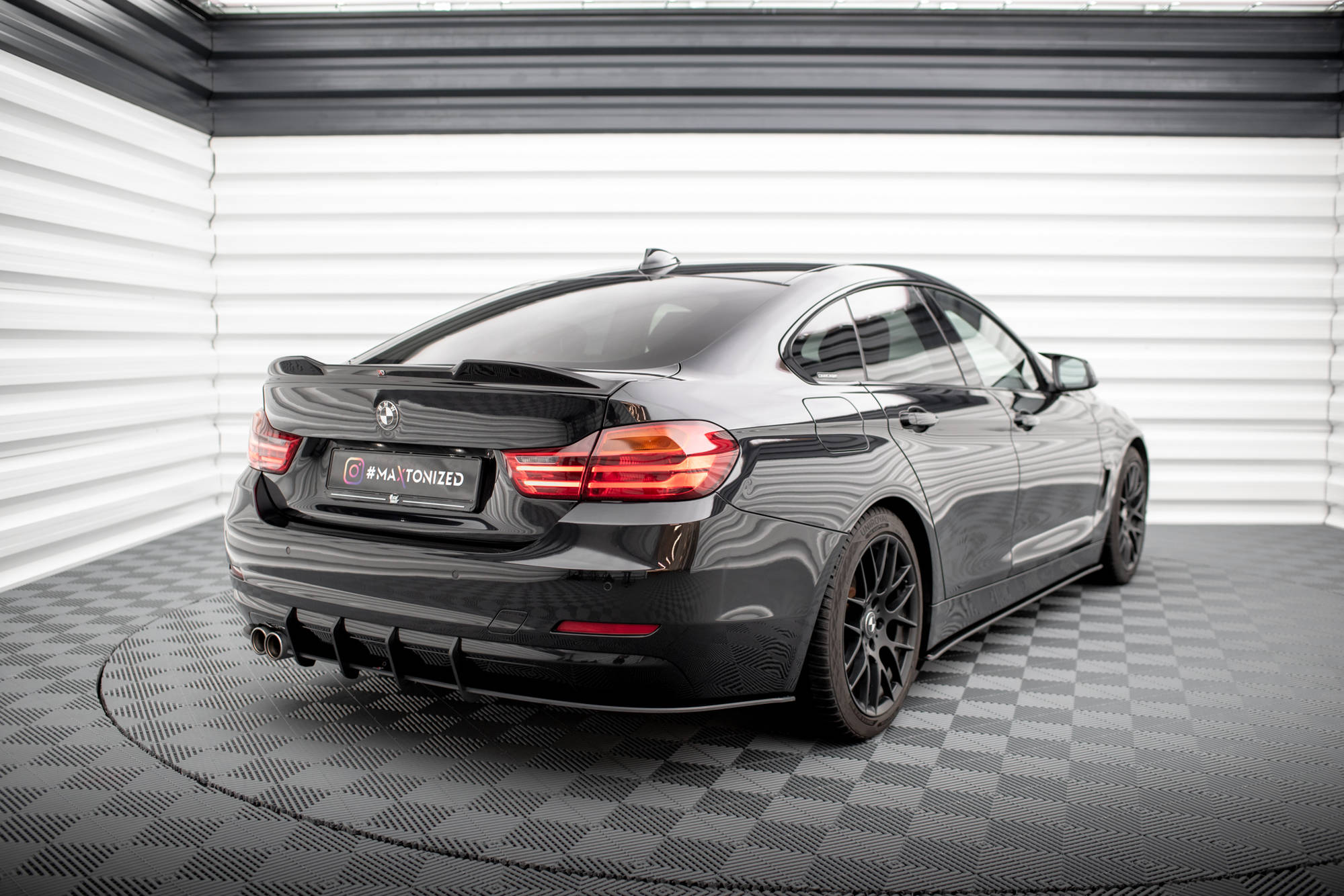 Diffuser BMW 4 Gran Coupe (F36) 2014-2017 | Street Pro Black Edition – bilde 4