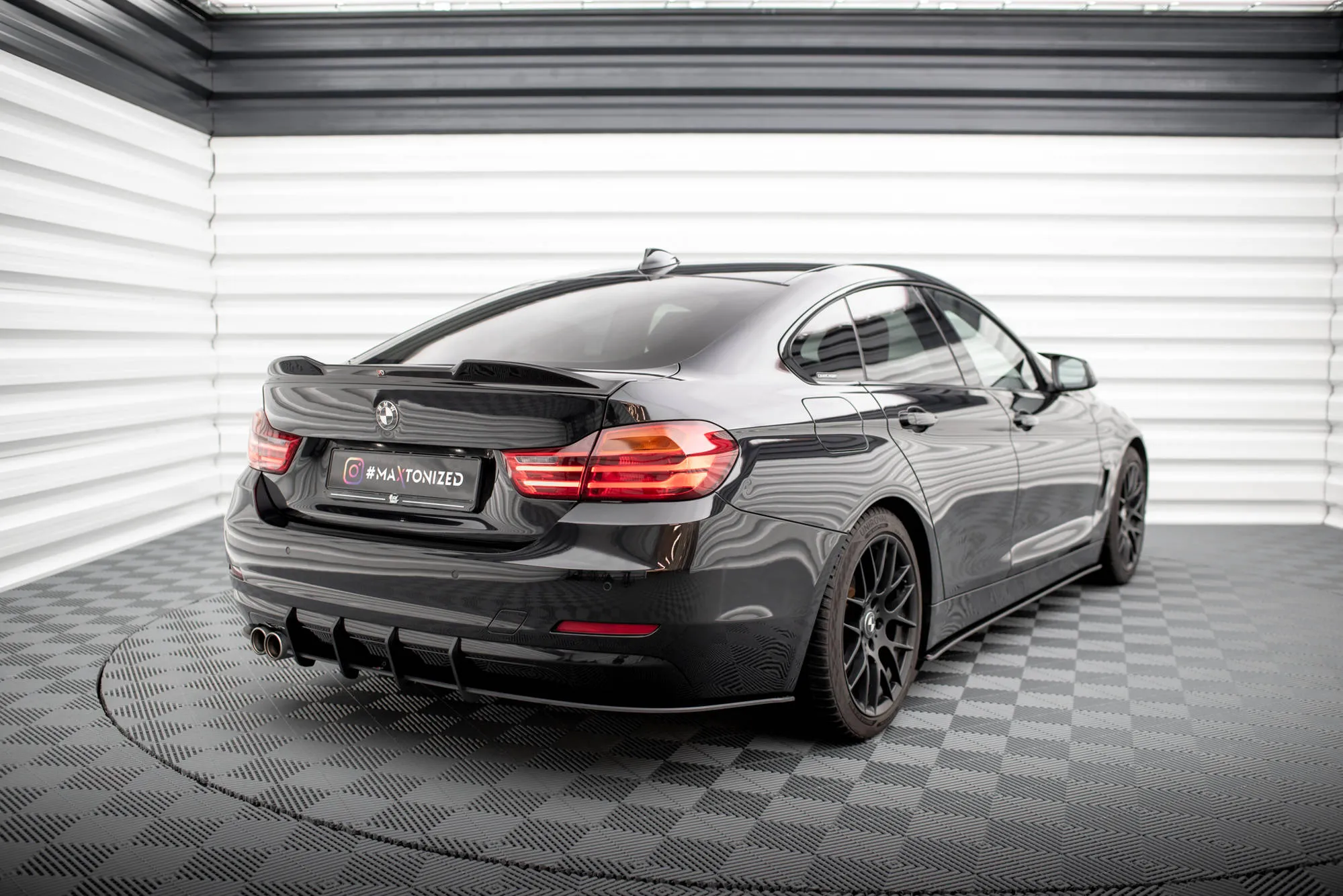 Diffuser BMW 4 Gran Coupe (F36) 2014-2017 | Street Pro Black Edition