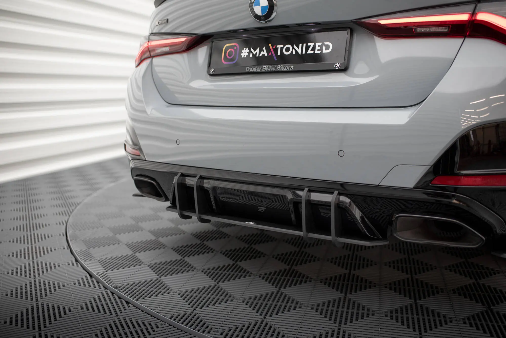 Diffuser BMW 4 Gran Coupe M440i (G26) 2021 - > | Street Pro Black Edition – bilde 3