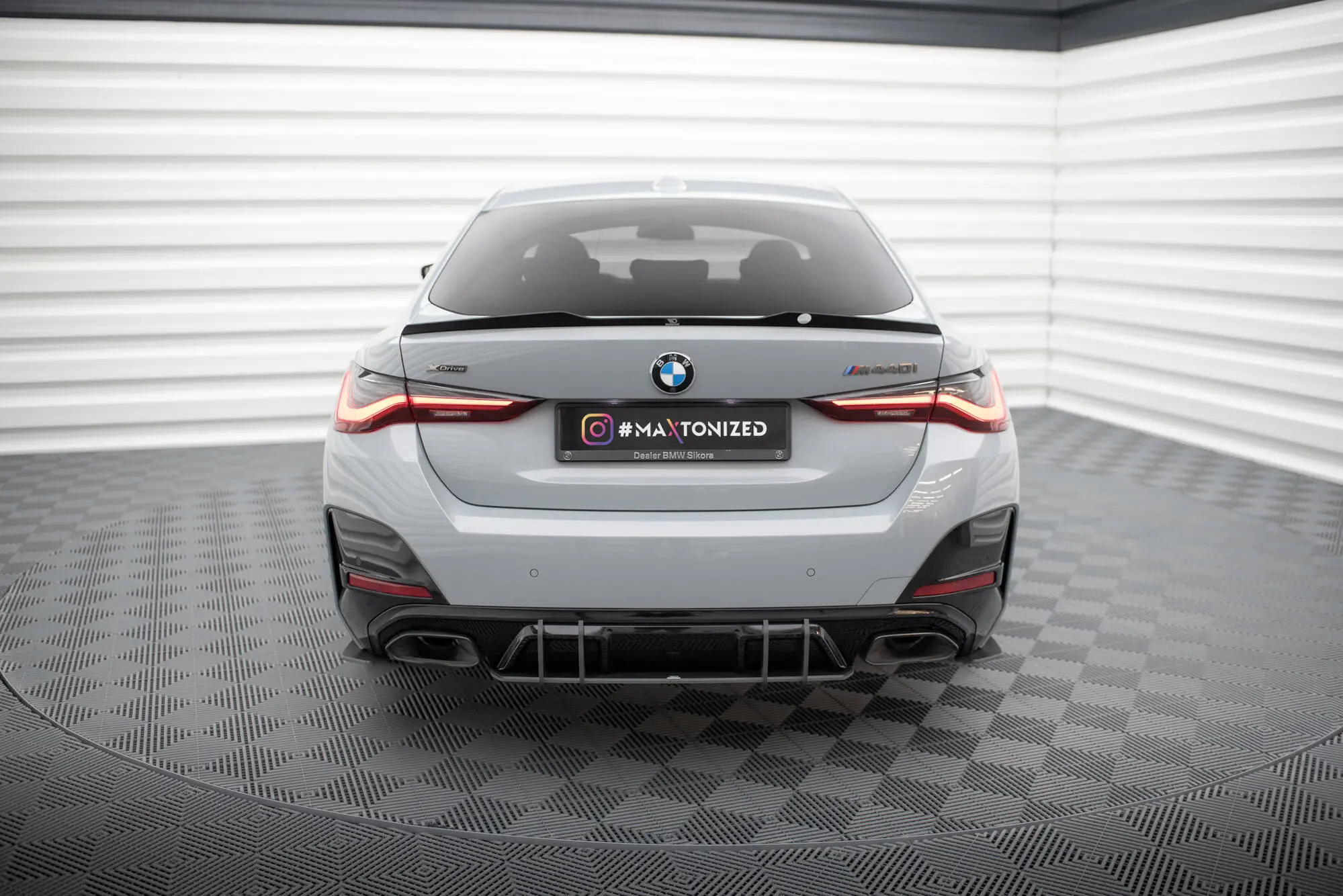 Diffuser BMW 4 Gran Coupe M440i (G26) 2021 - > | Street Pro Black Edition – bilde 4