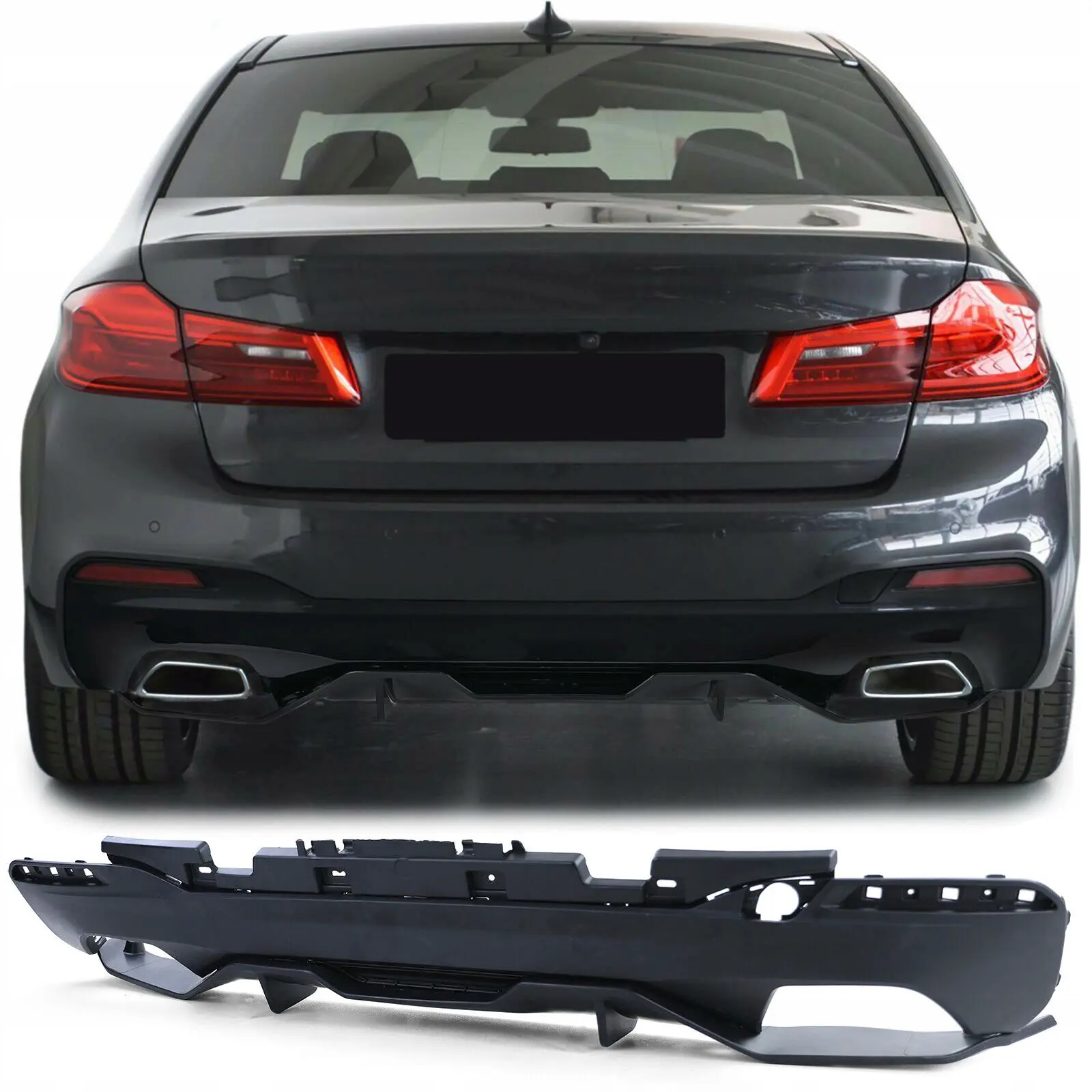 Diffuser BMW 5 (G30 / G31) M-Pack 2017 - 2020 | M Performance Design Black Matt